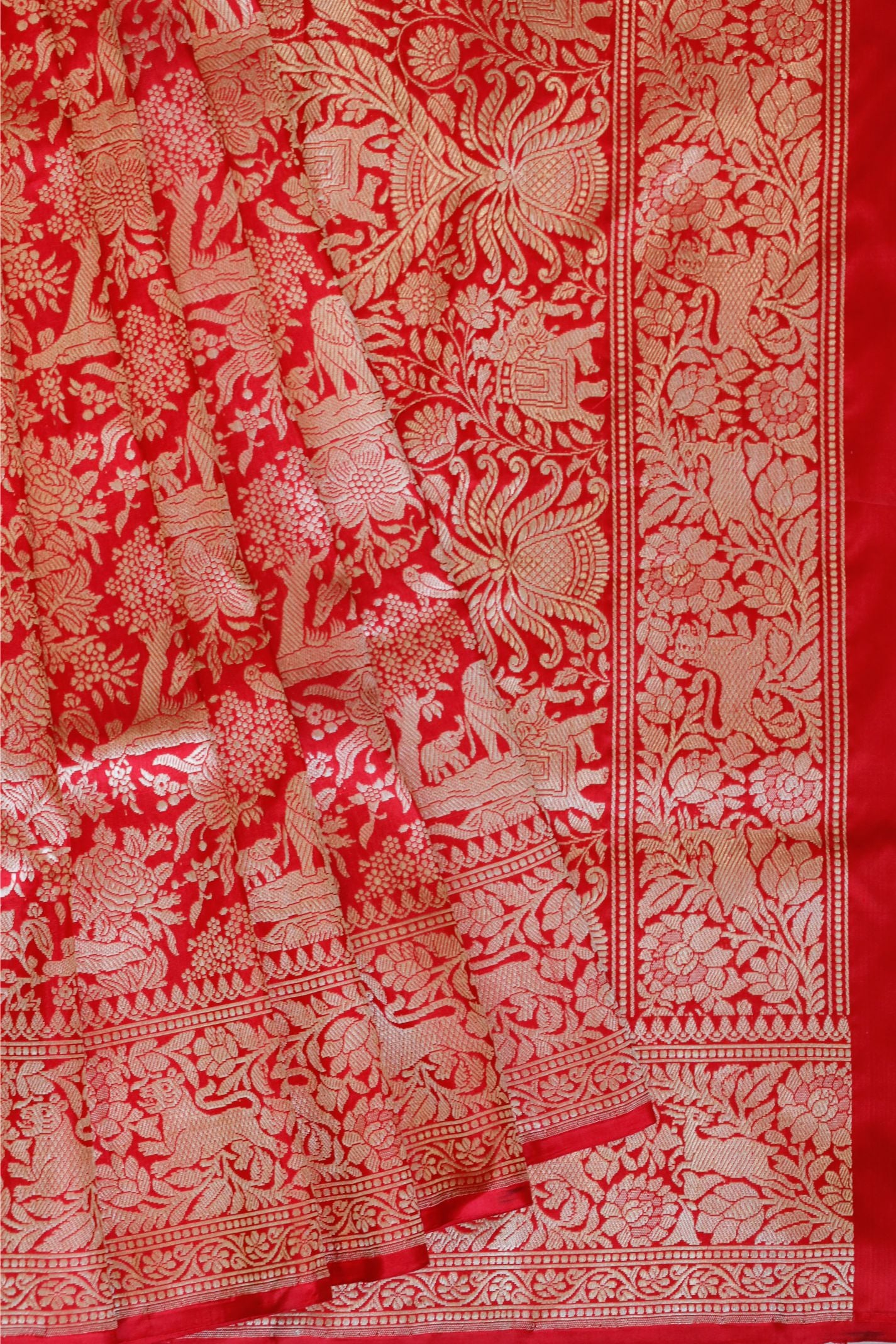 Samaira Red Banaras Saree