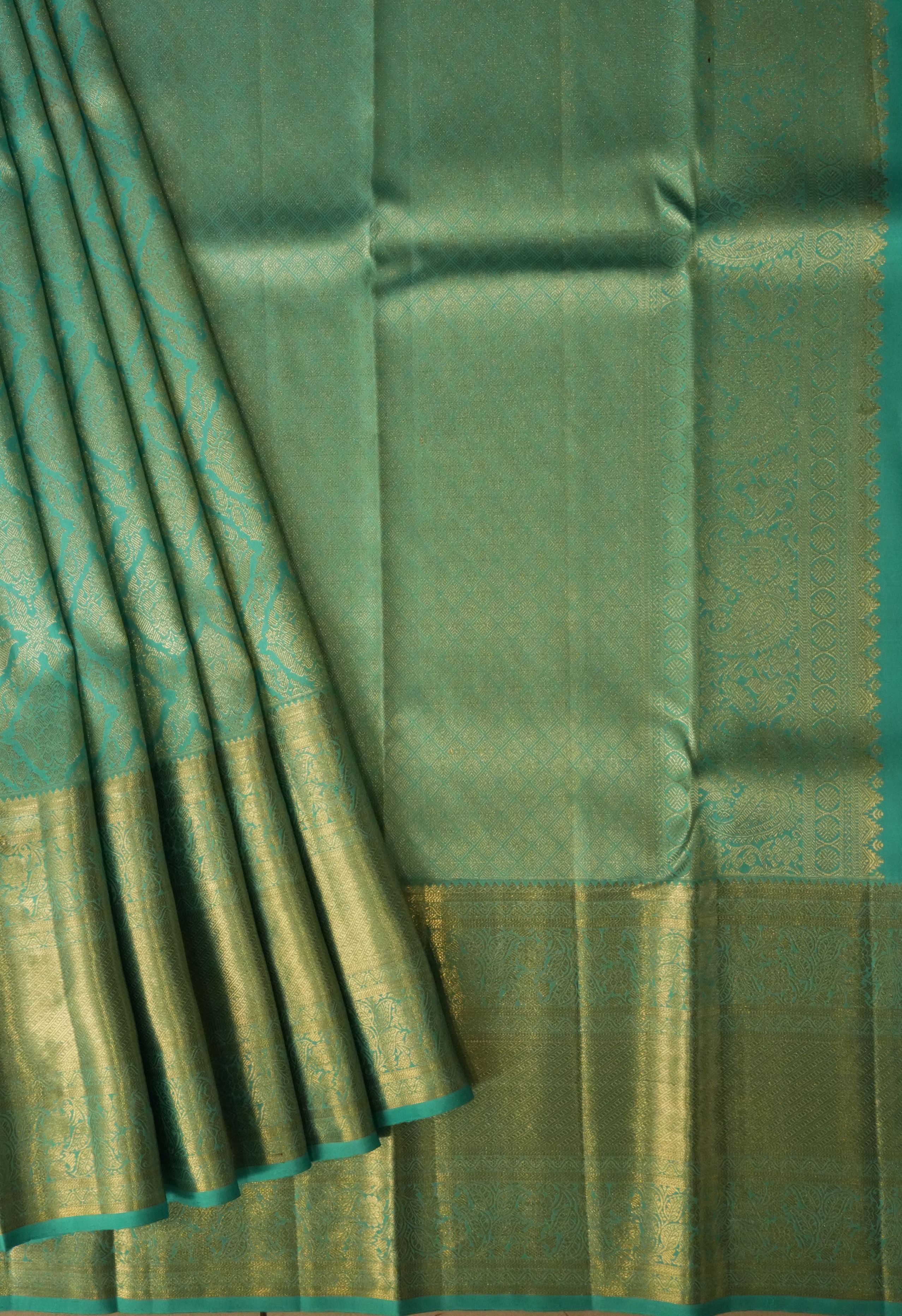 Neelima Blue Kanchi Floral Saree