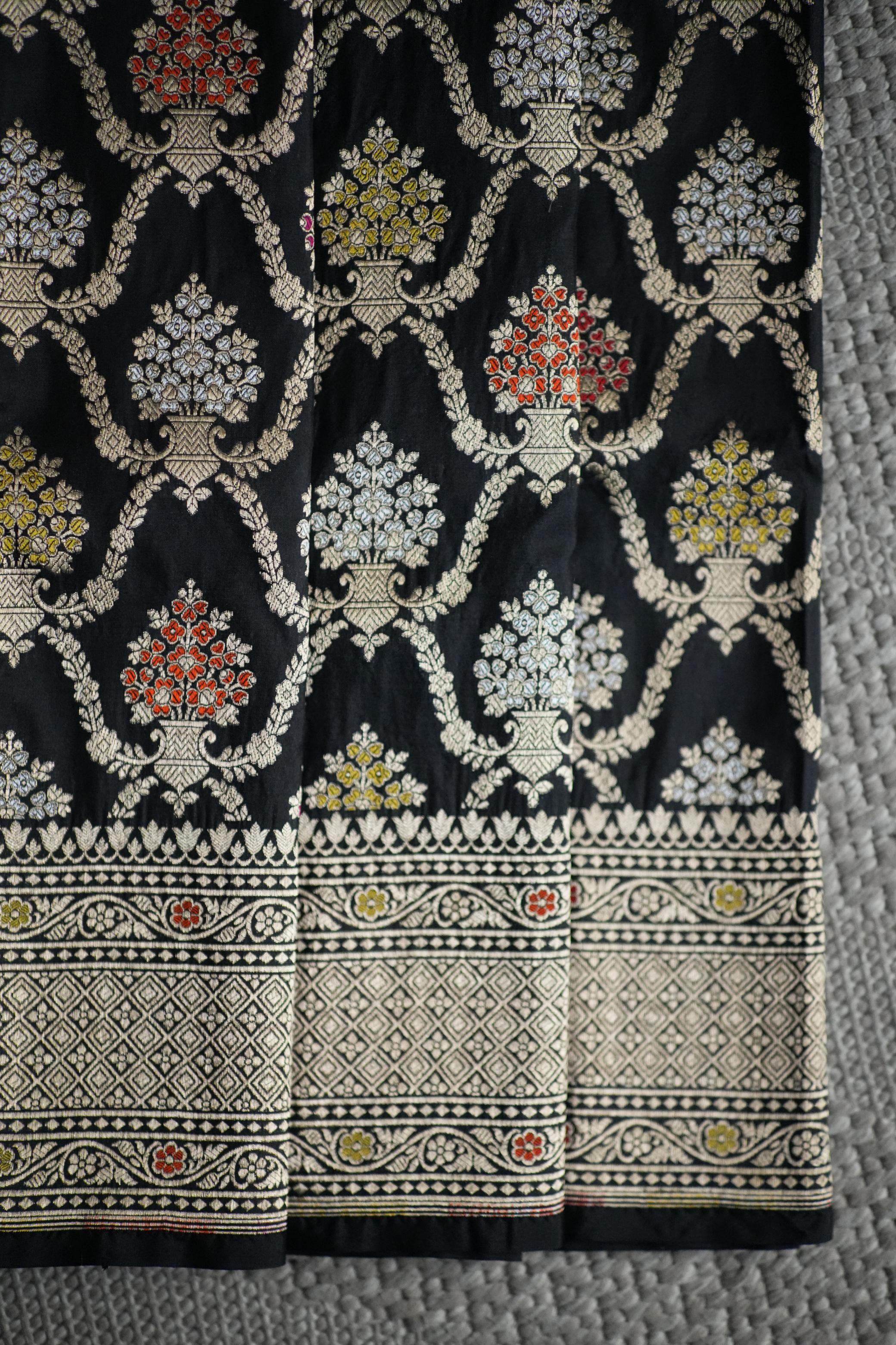 Maliha Black Banaras Saree
