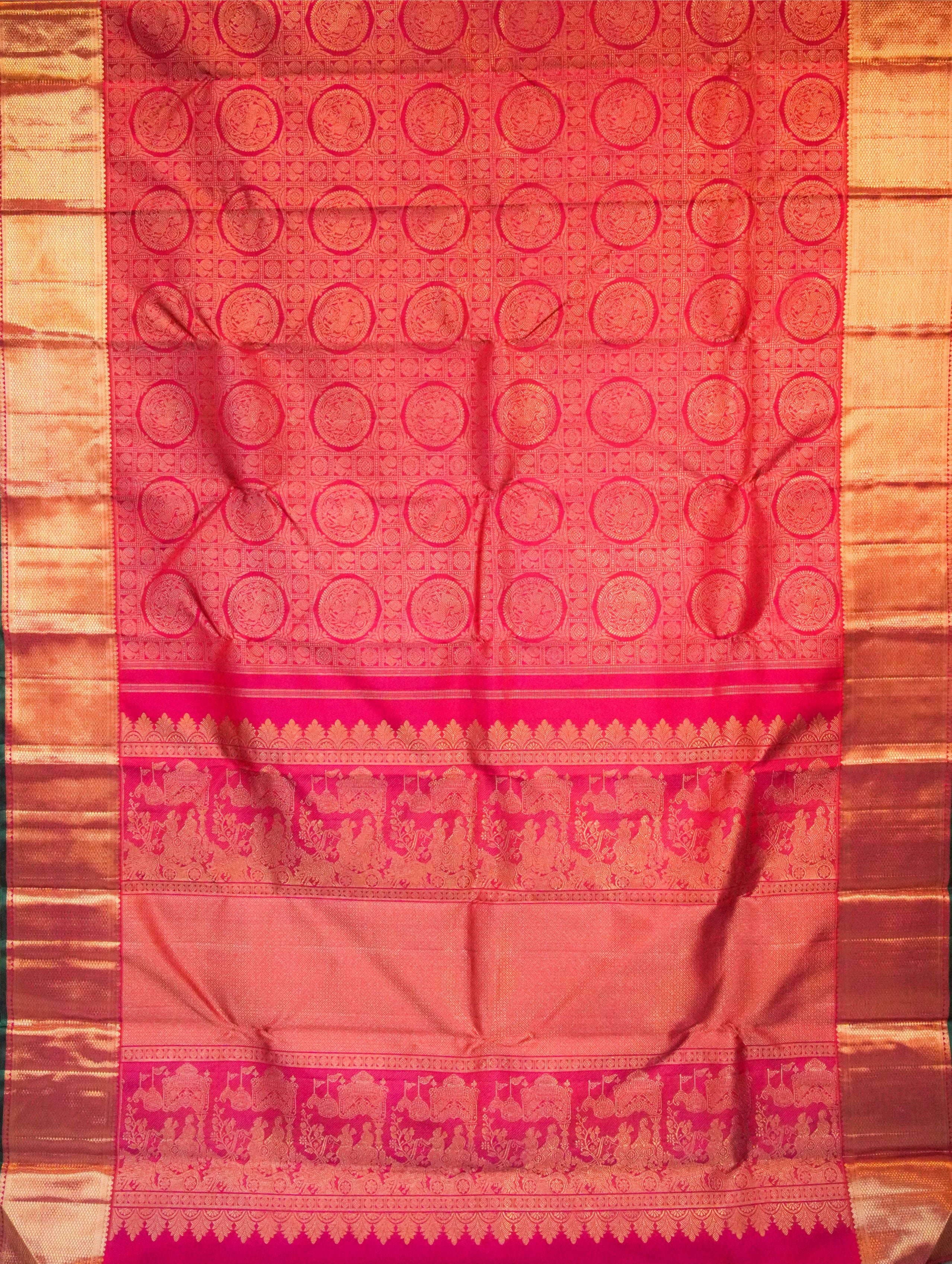 Vaibhavam Pink Kanchi Saree