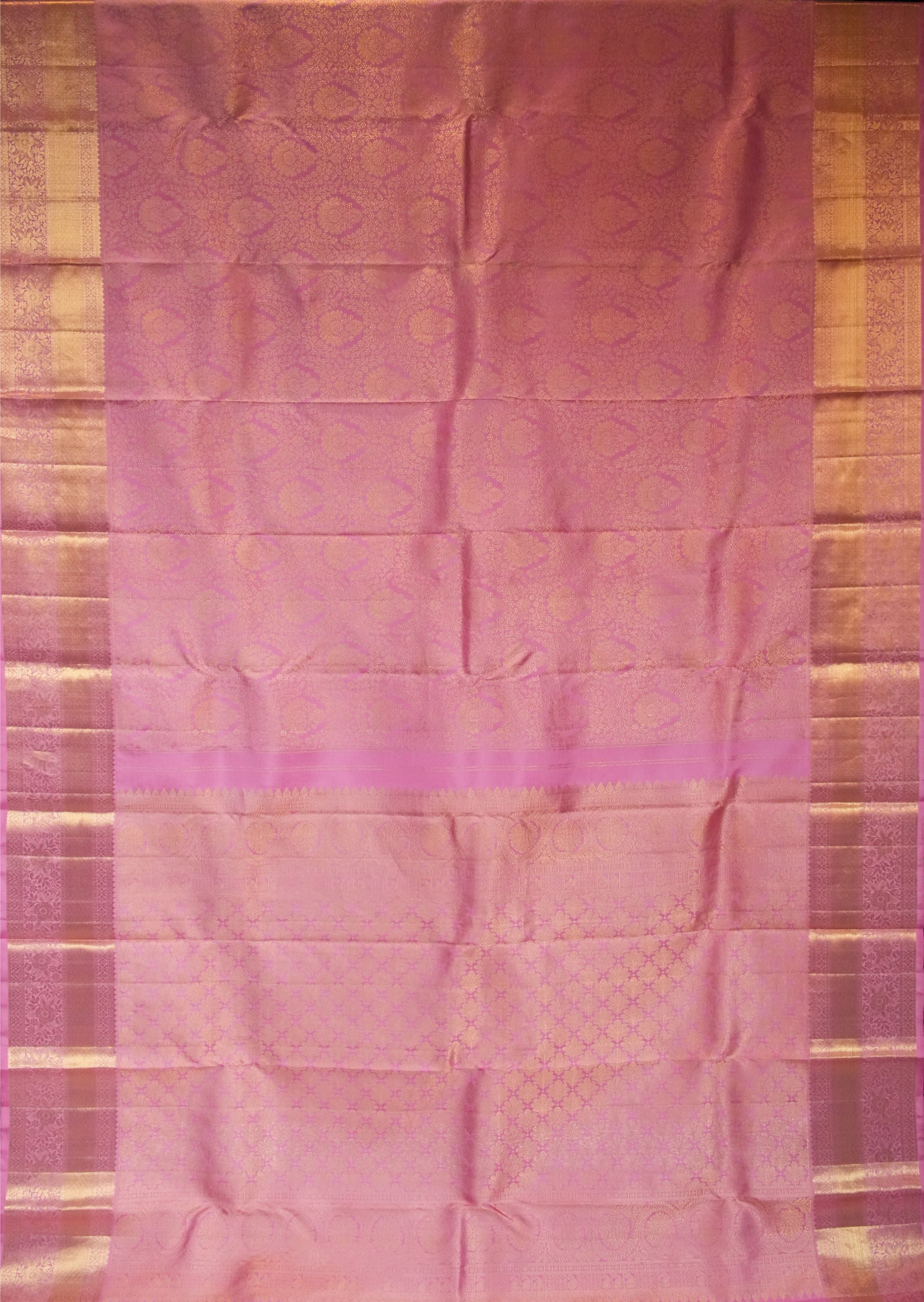 Kamalakshi Pink Kanchi Saree