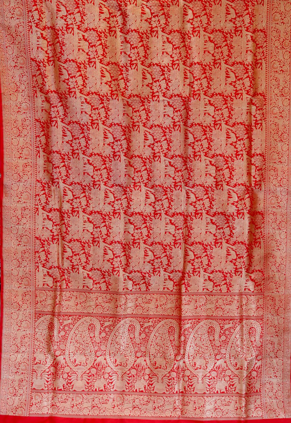 Samaira Red Banaras Saree