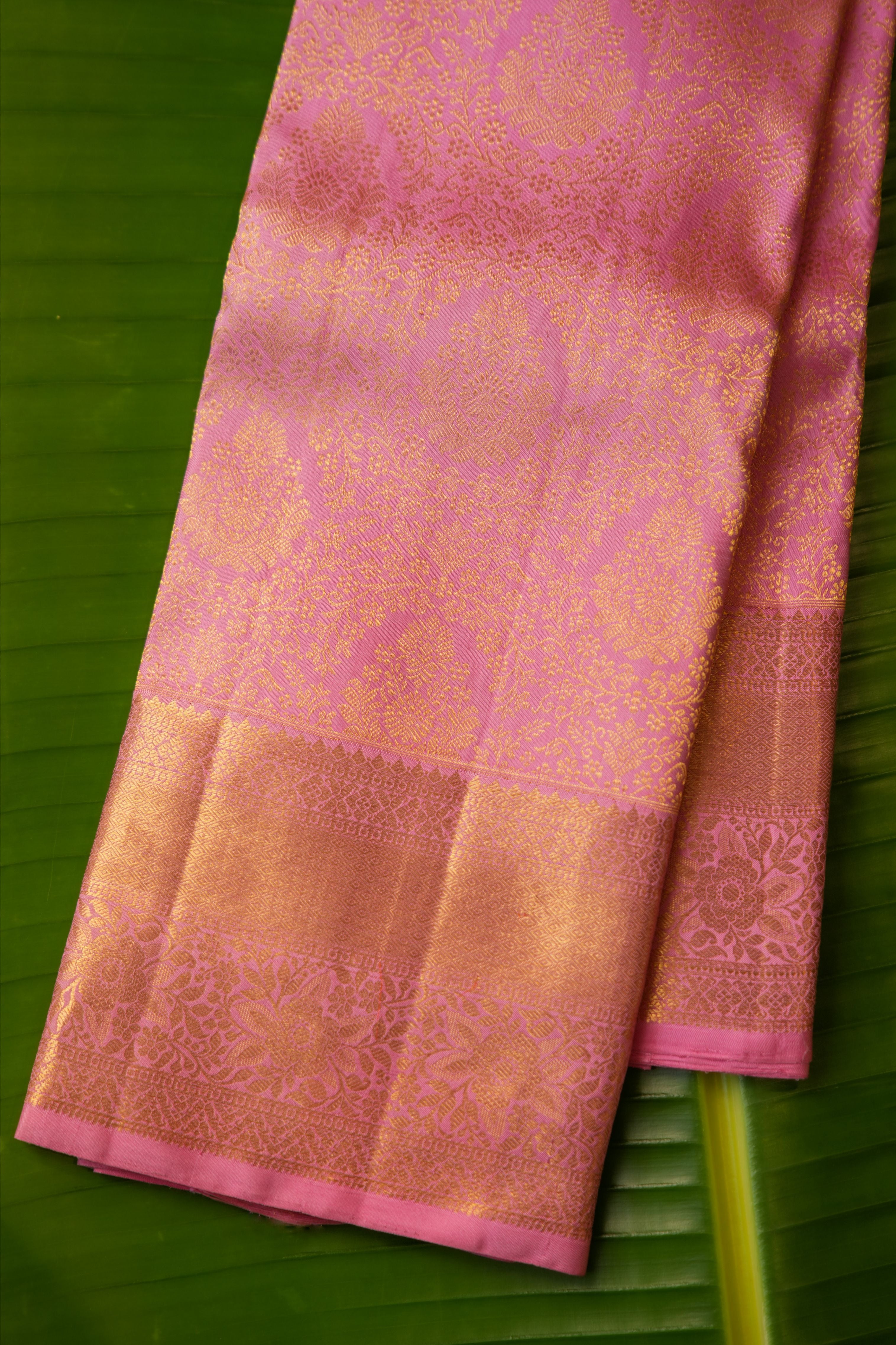 Kamalakshi Pink Kanchi Saree