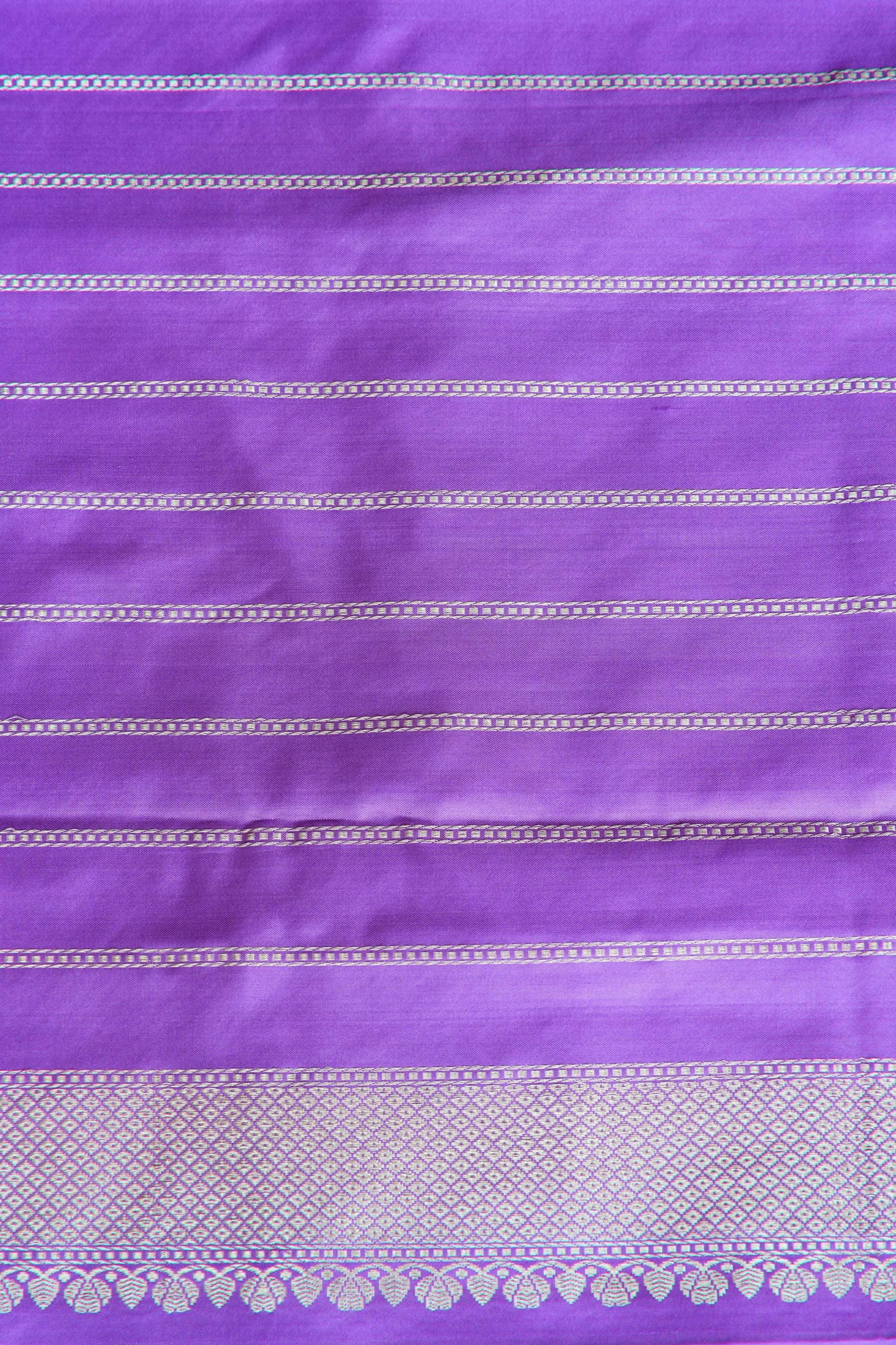 Zoya Lavender banaras Saree