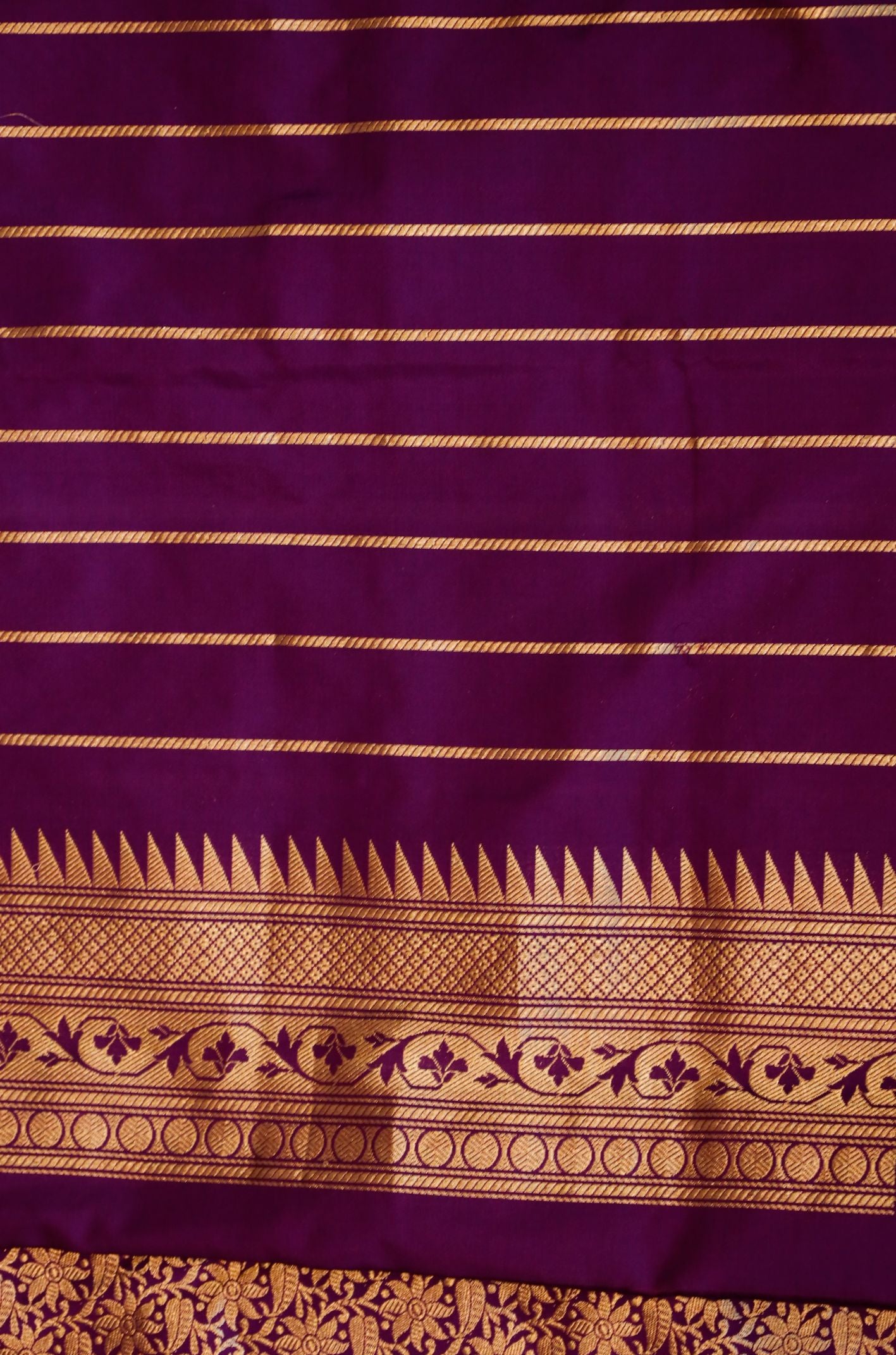 Tara Purple Banras saree