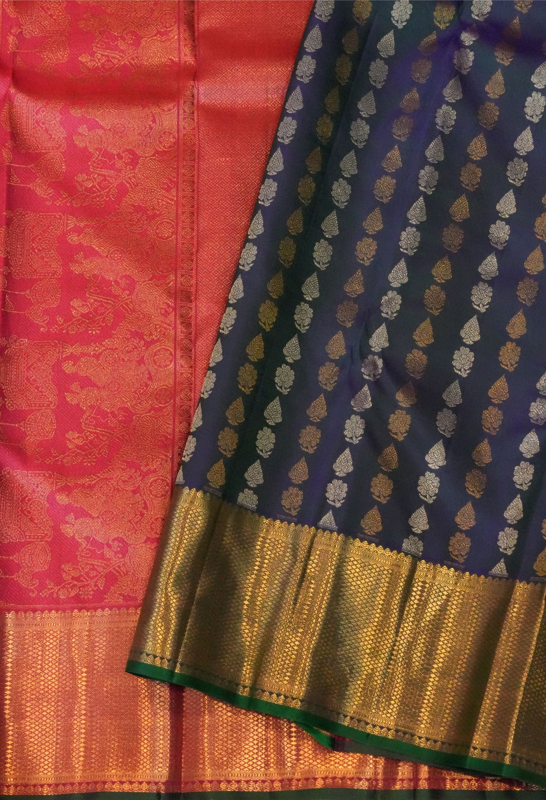 Vaibhavam Pink Kanchi Saree