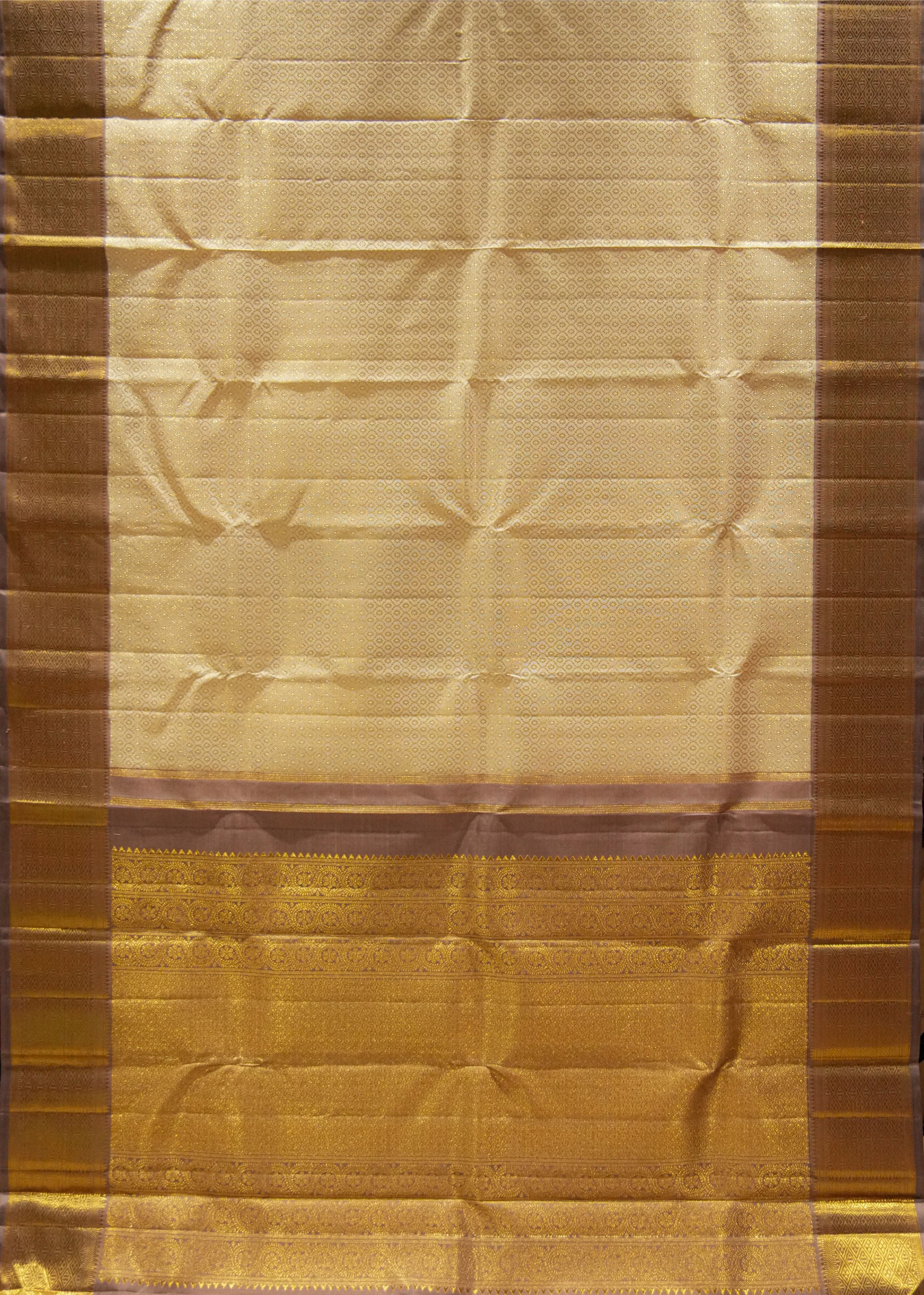 Kriti Ivory Bridal Kanchi Saree