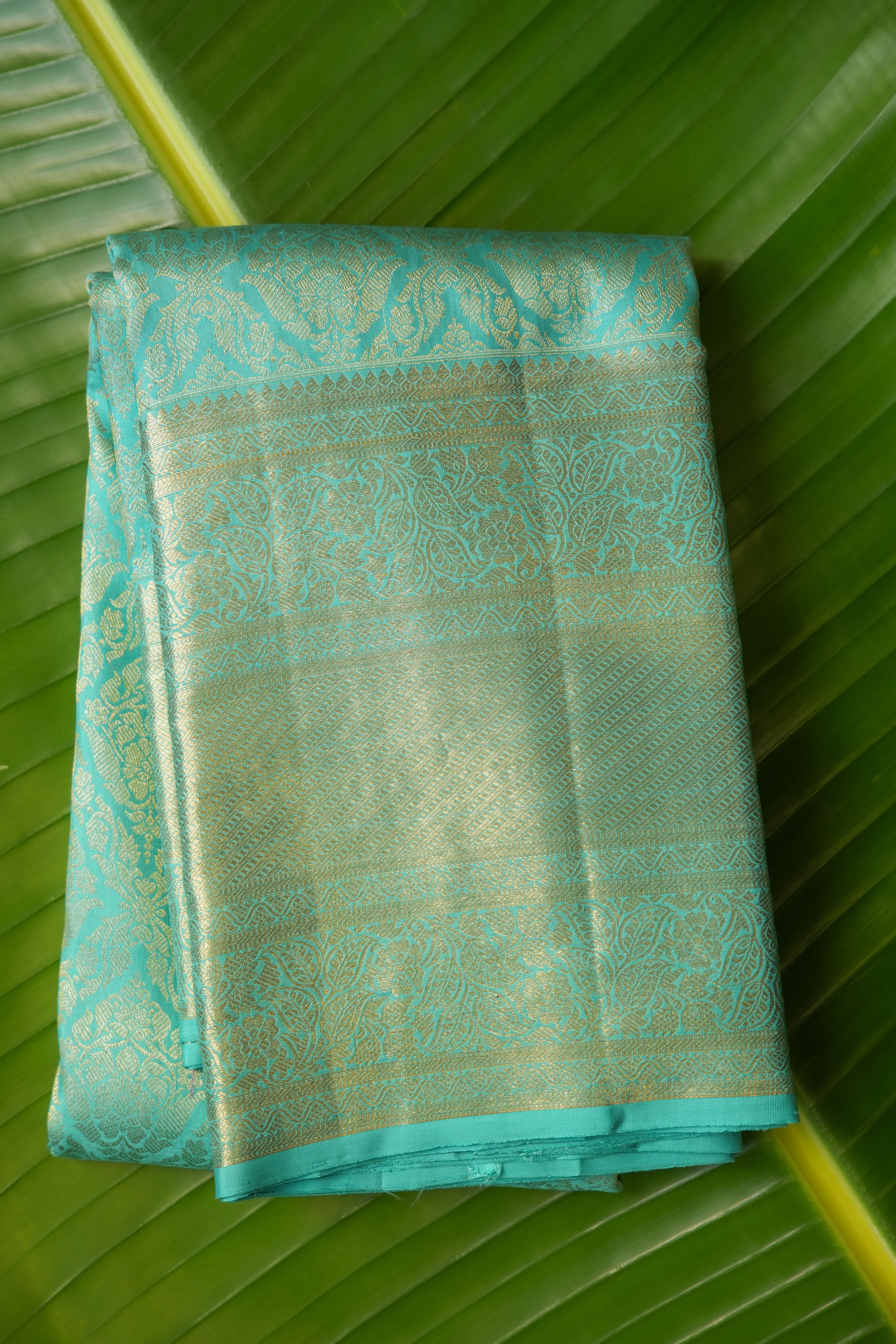 Neelima Blue Kanchi Floral Saree
