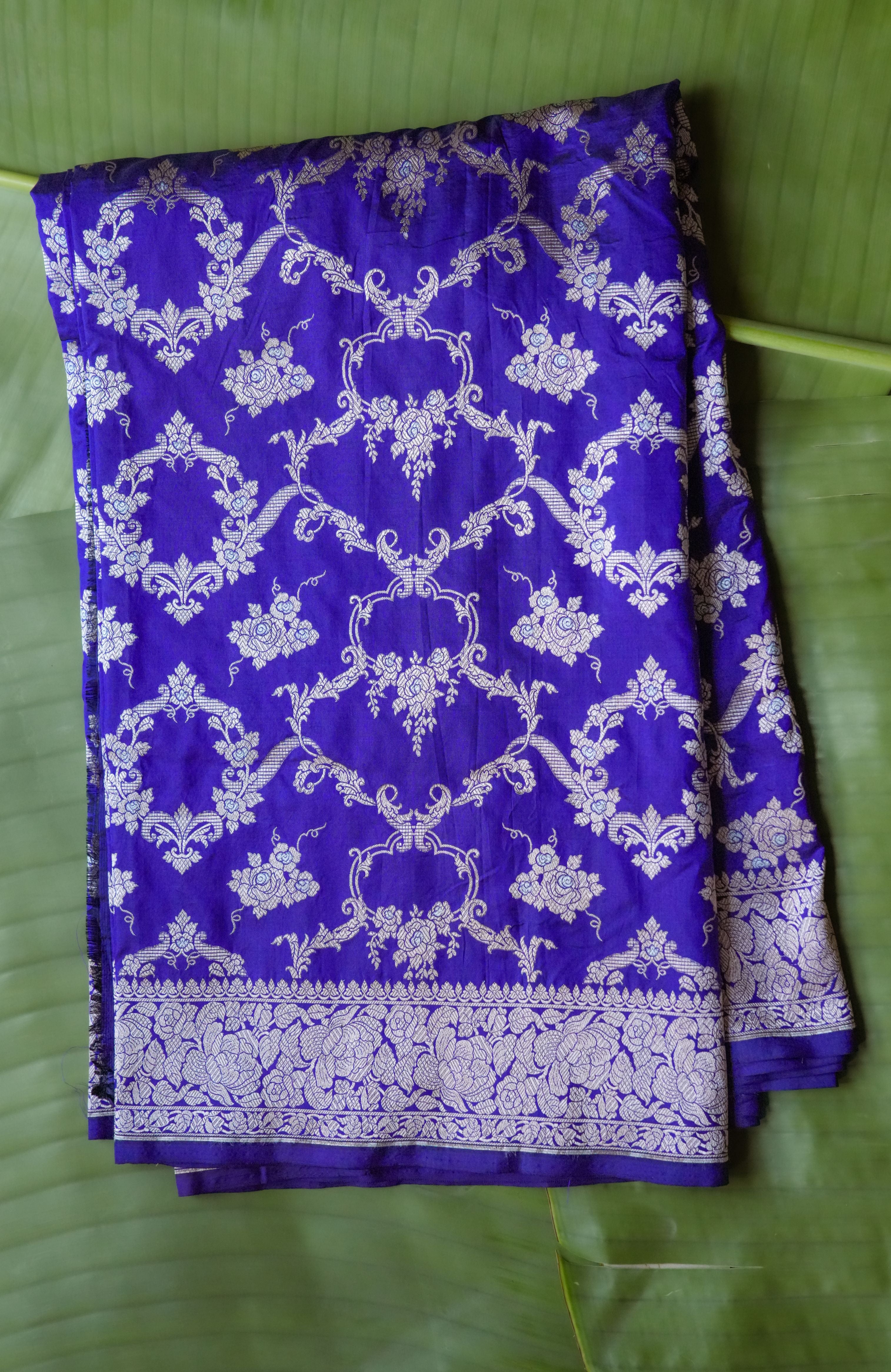Vismaya Purple Banaras Saree
