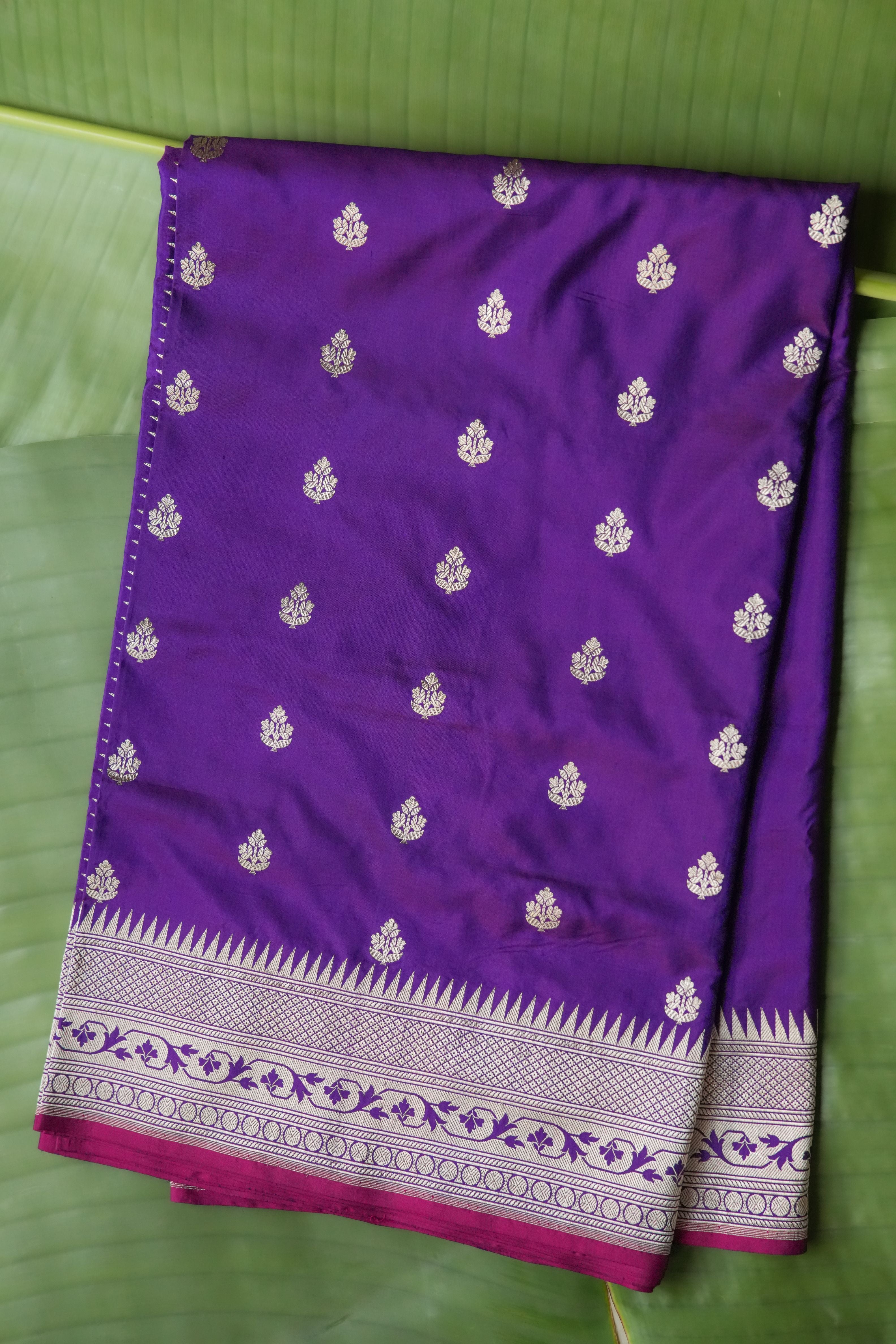 Tara Purple Banras saree