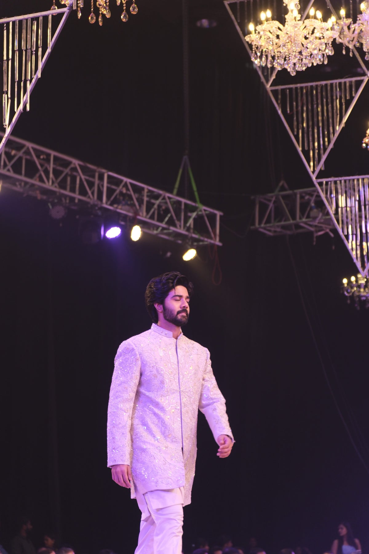 SILVER HAMSA SHERWANI SET