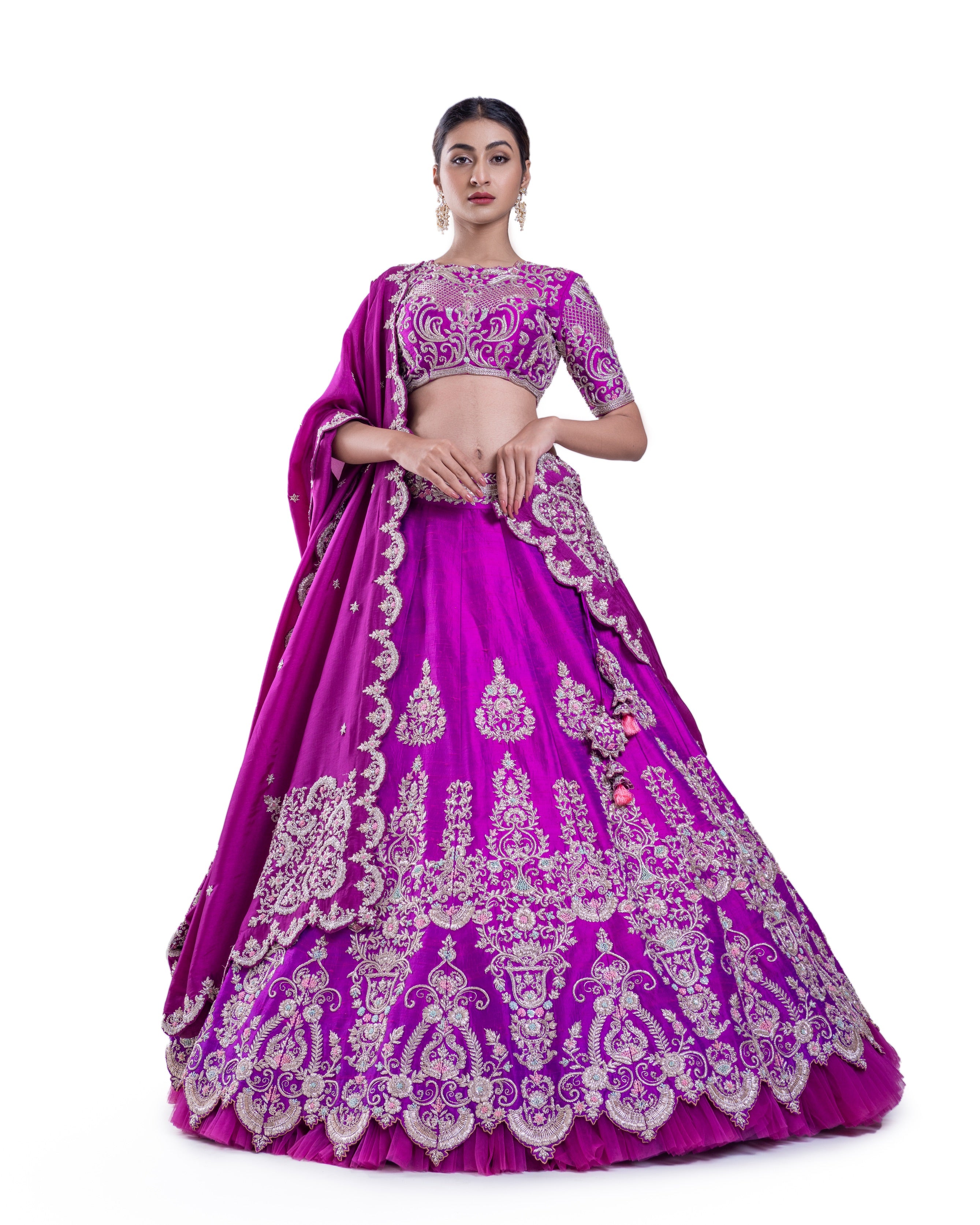 Prismatic Lehenga Set