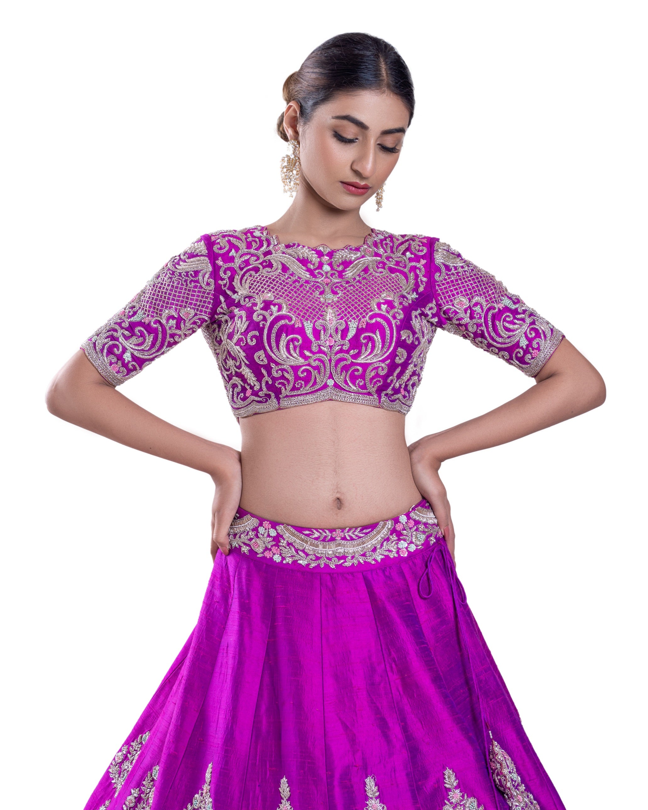 Prismatic Lehenga Set