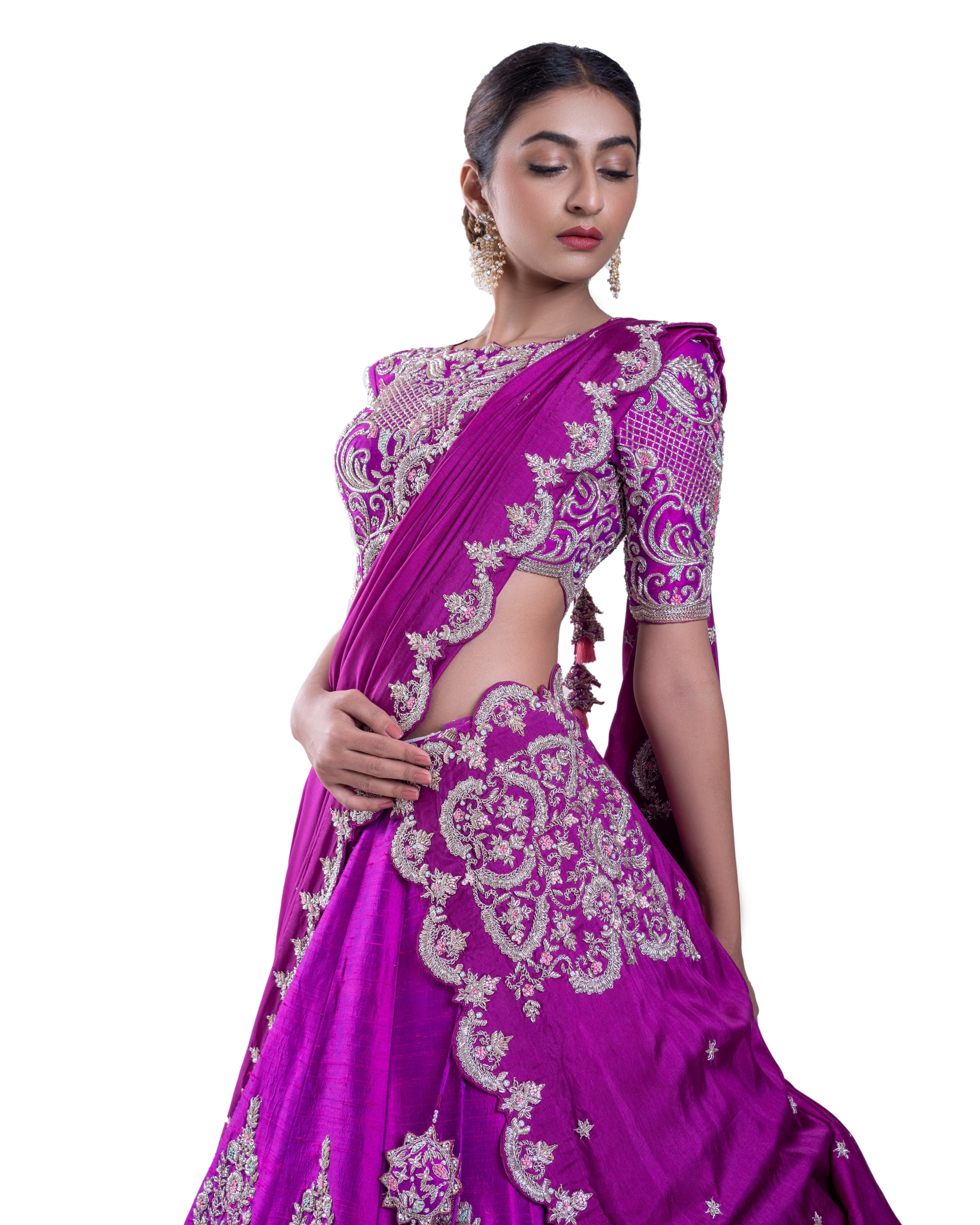 Prismatic Lehenga Set