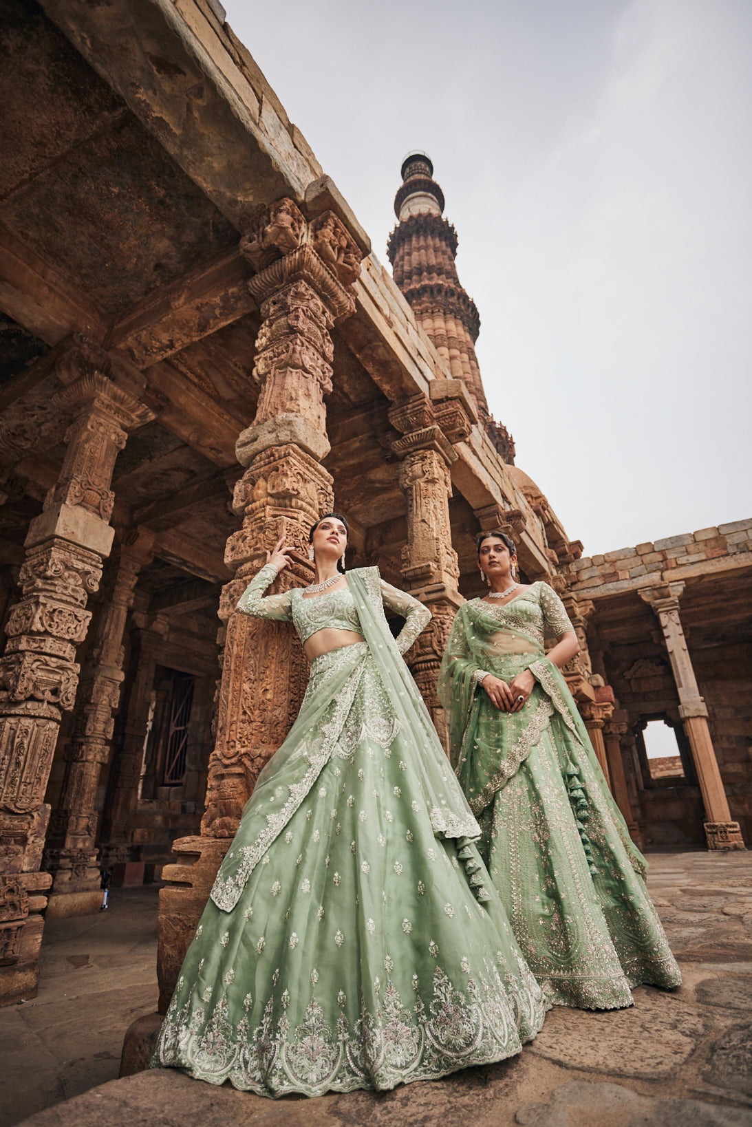 Viridis bridal lehenga set