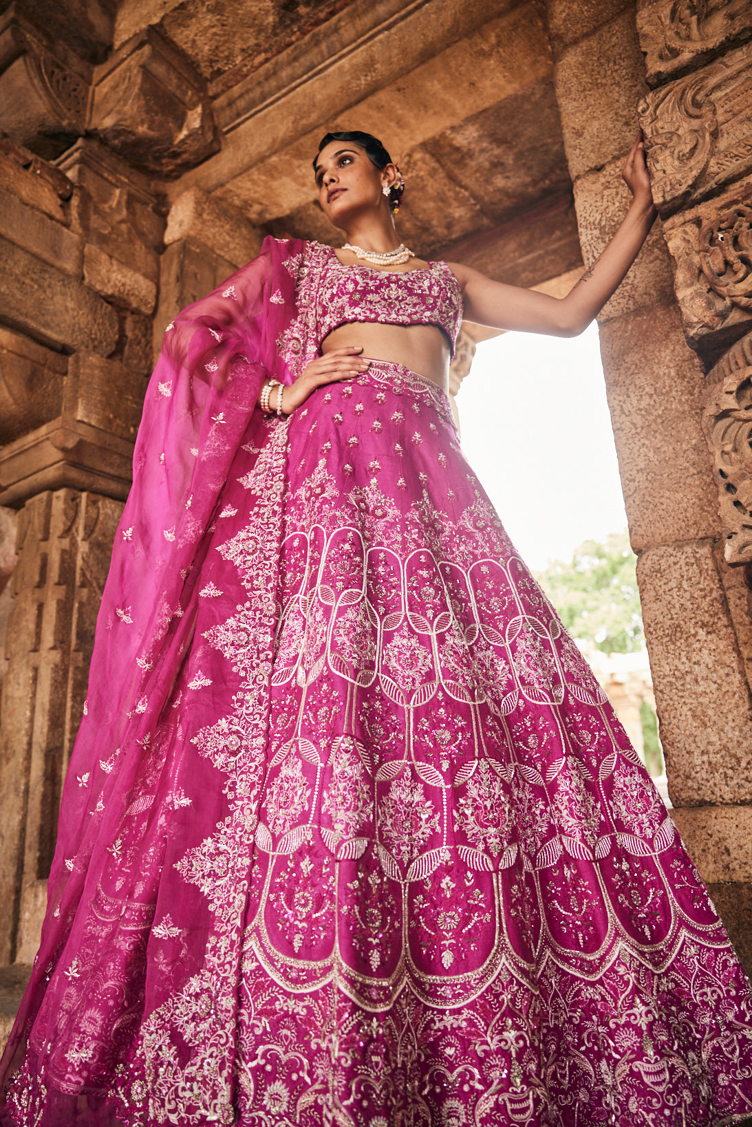 Sanguine bridal lehenga set