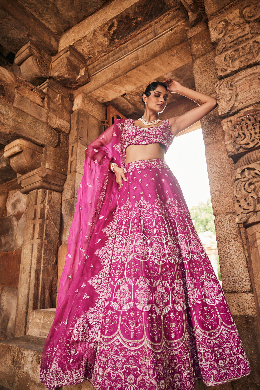 Sanguine bridal lehenga set