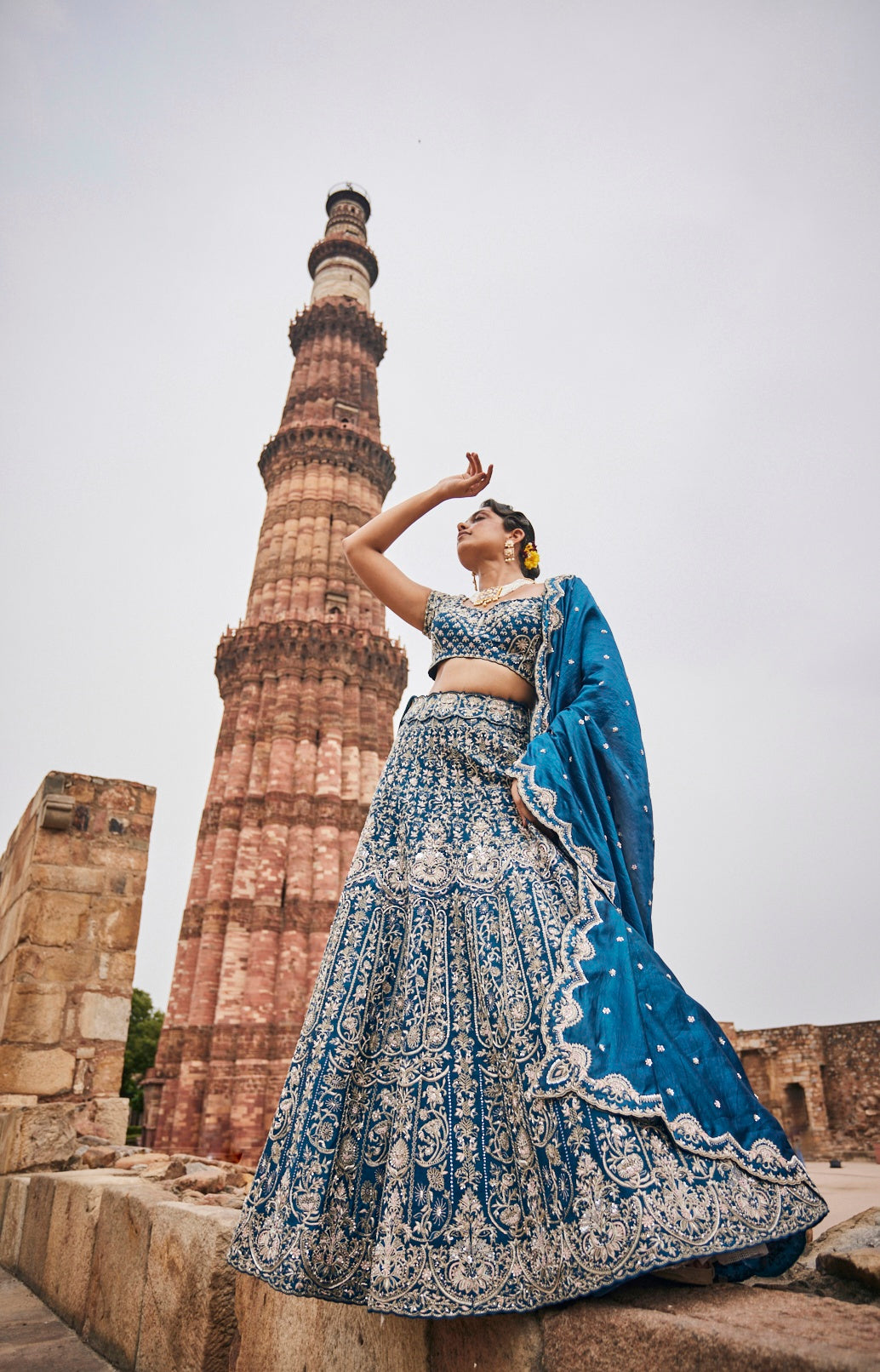 Azurine bridal lehenga set