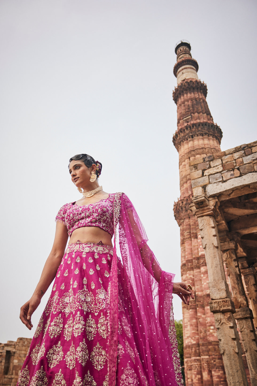 Rubicund bridal lehenga set