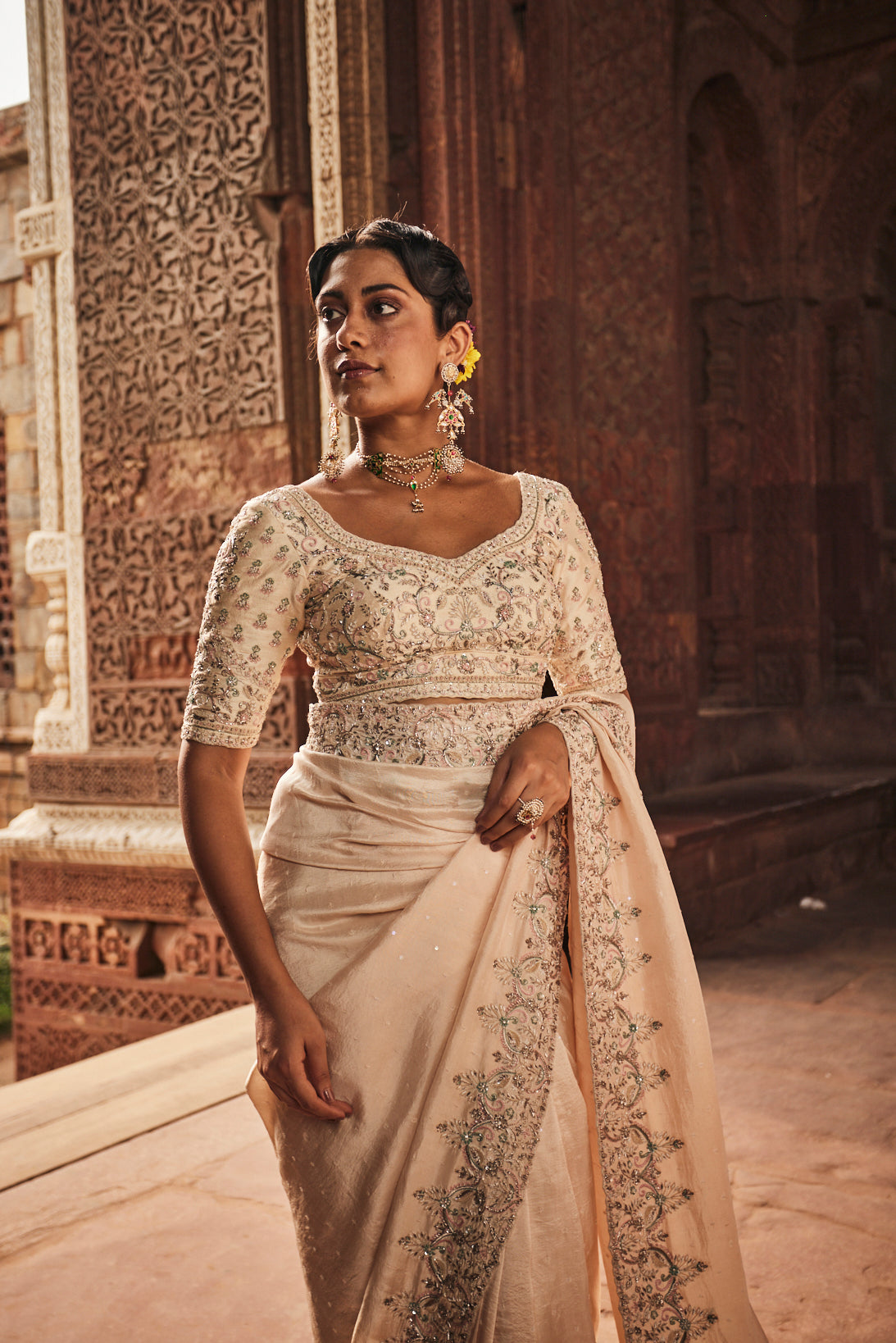 Alban designer saree set