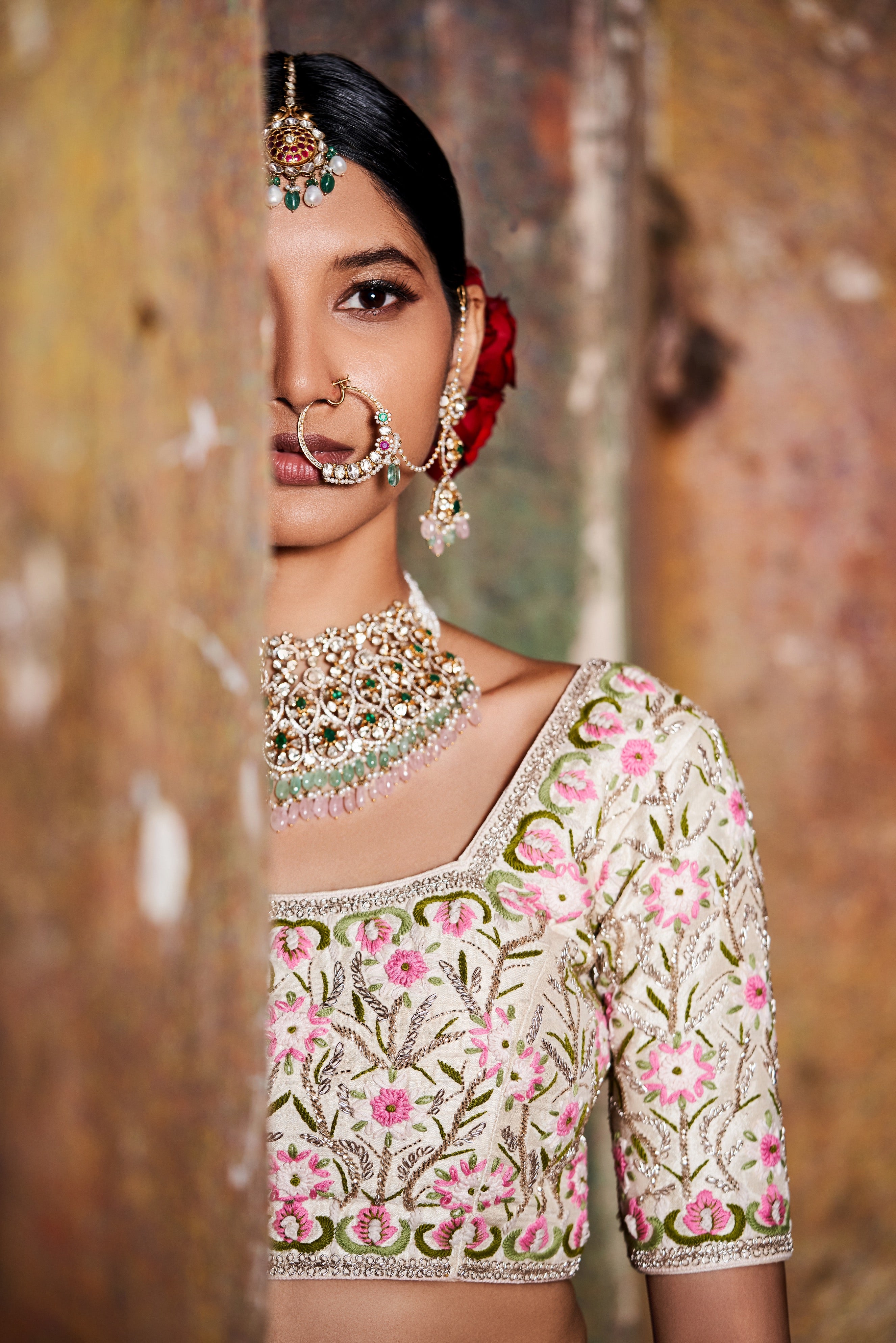 Mahal Ivory lehenga set