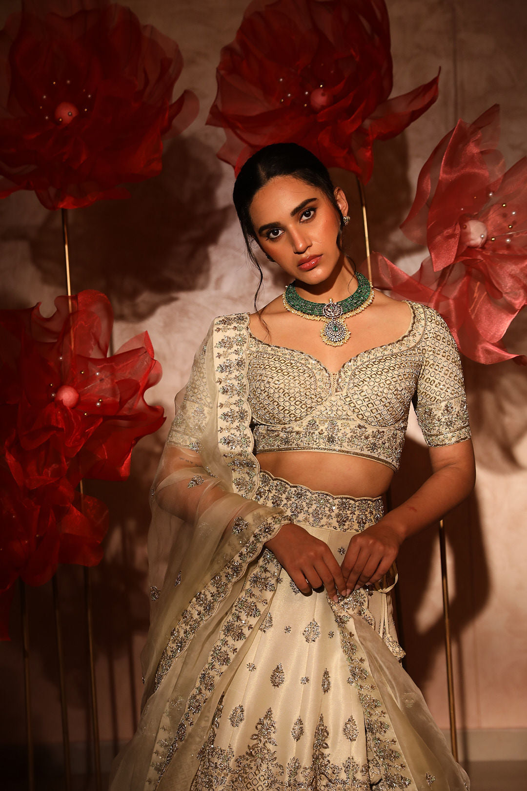Charming Ivory Lehenga Set
