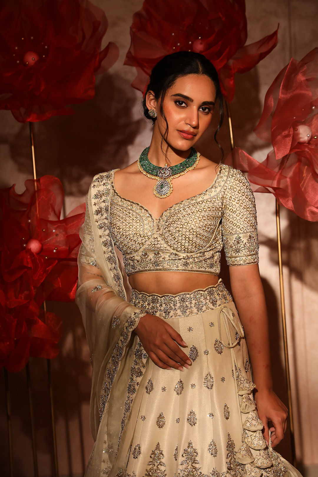 Charming Ivory Lehenga Set