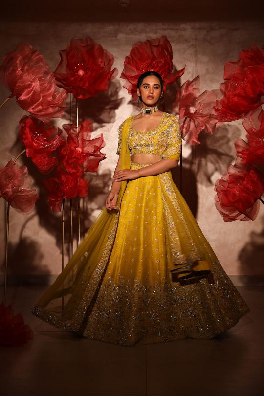 Elegant Yellow Lehenga Set