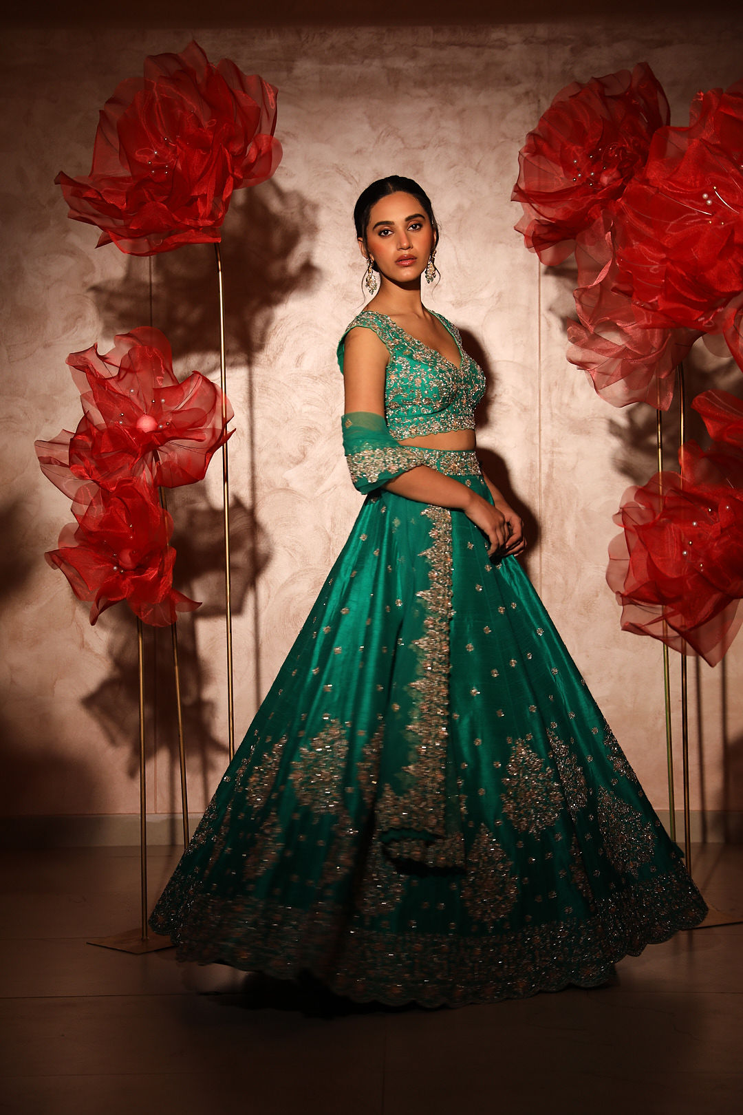 Green lehenga