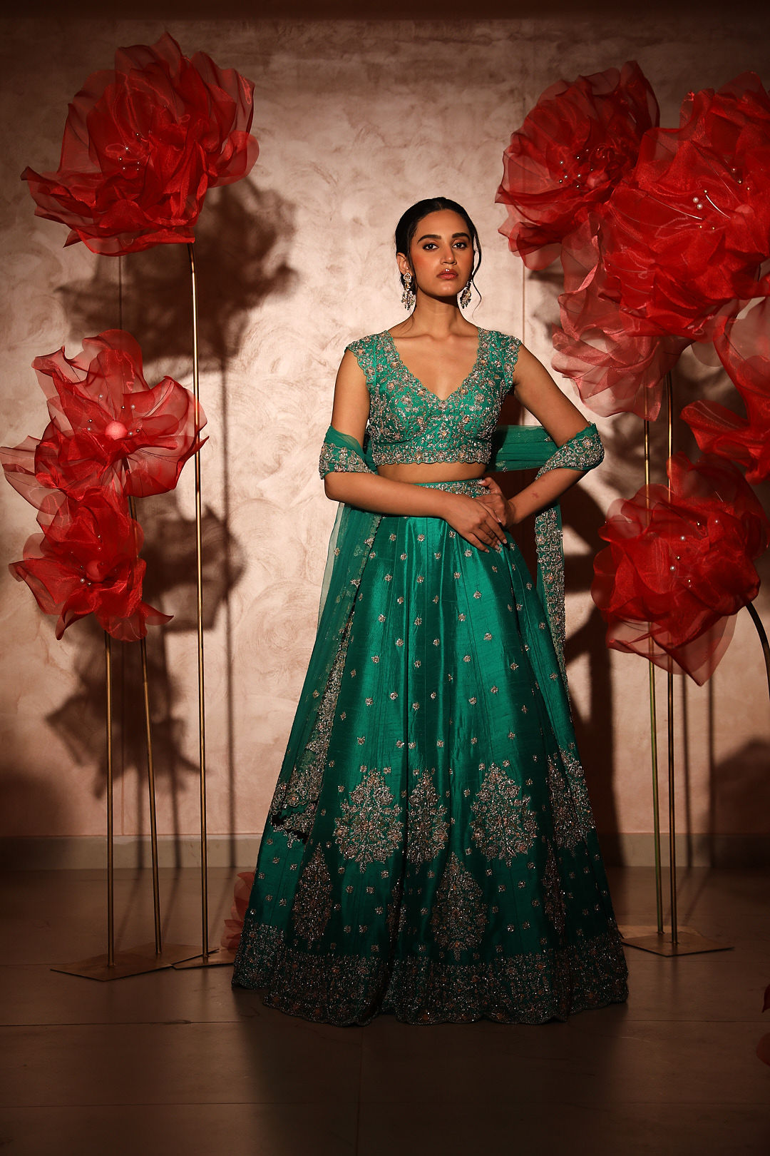 Green lehenga