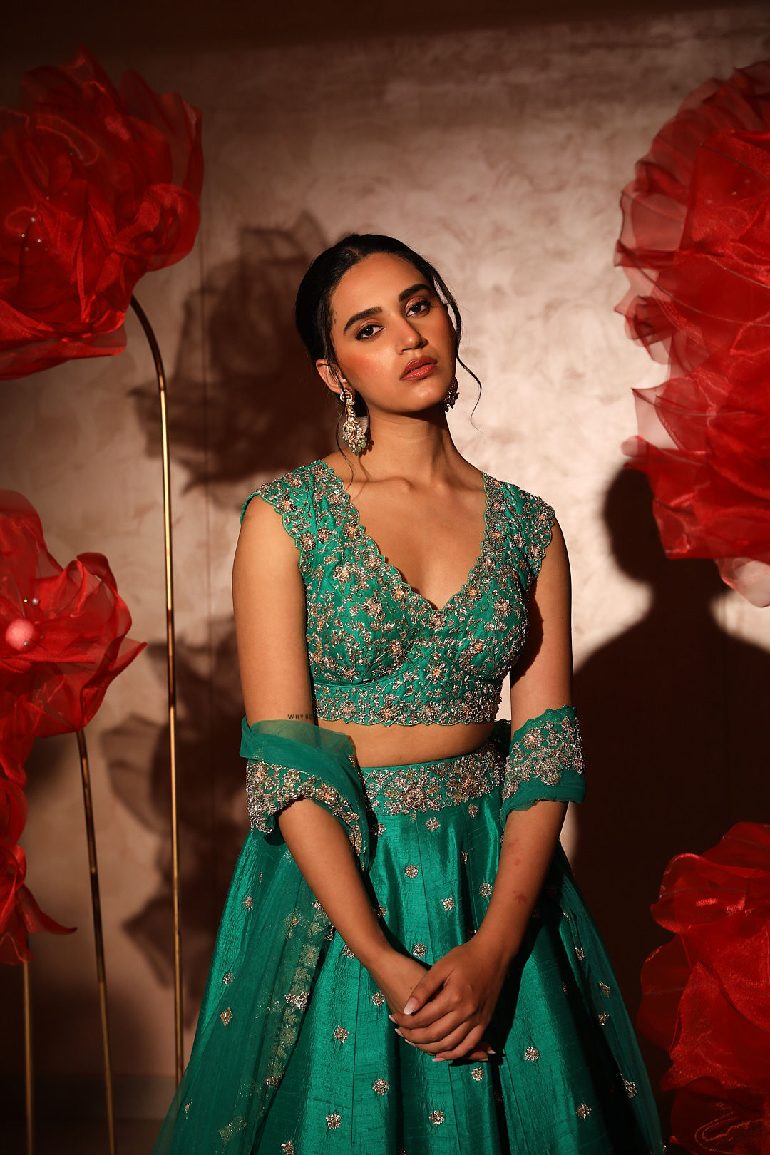 Green lehenga