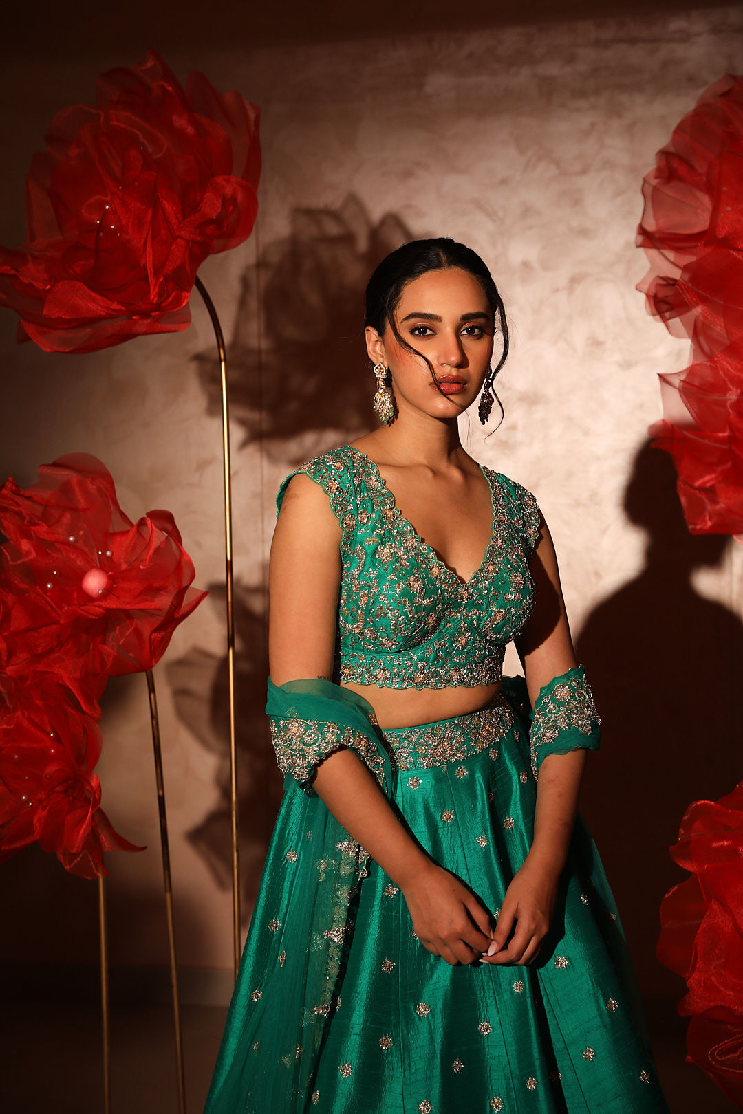Green lehenga