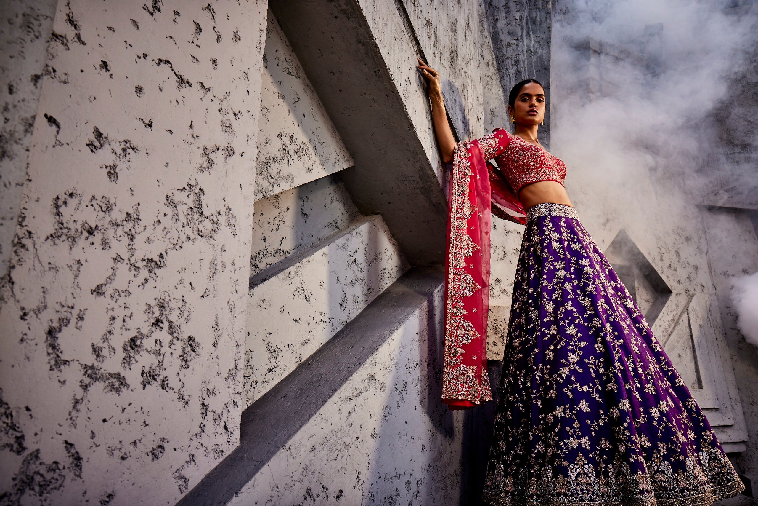 Majestic Mosiac Purple-pink lehega set