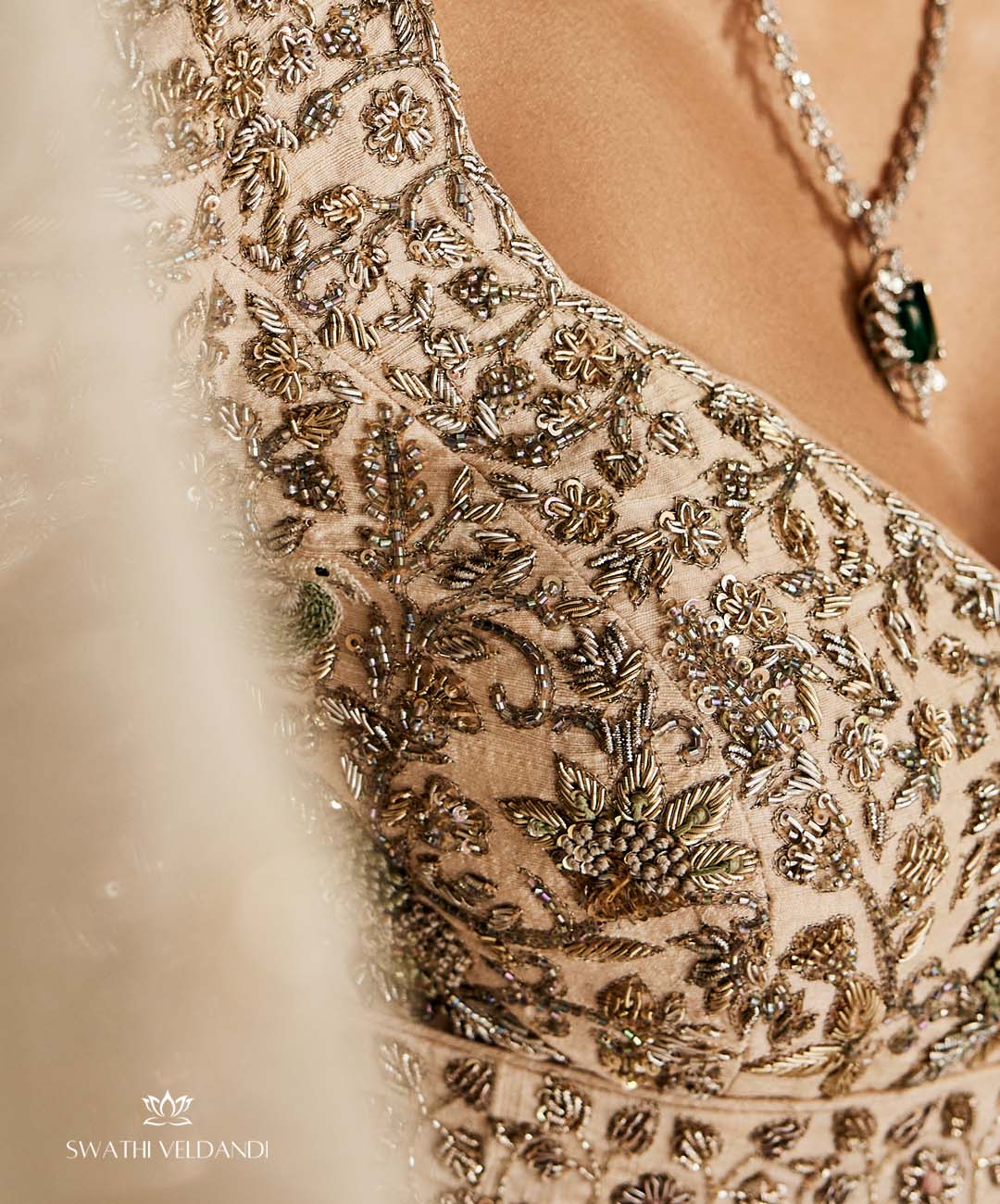 Persephone Ivory lehenga set