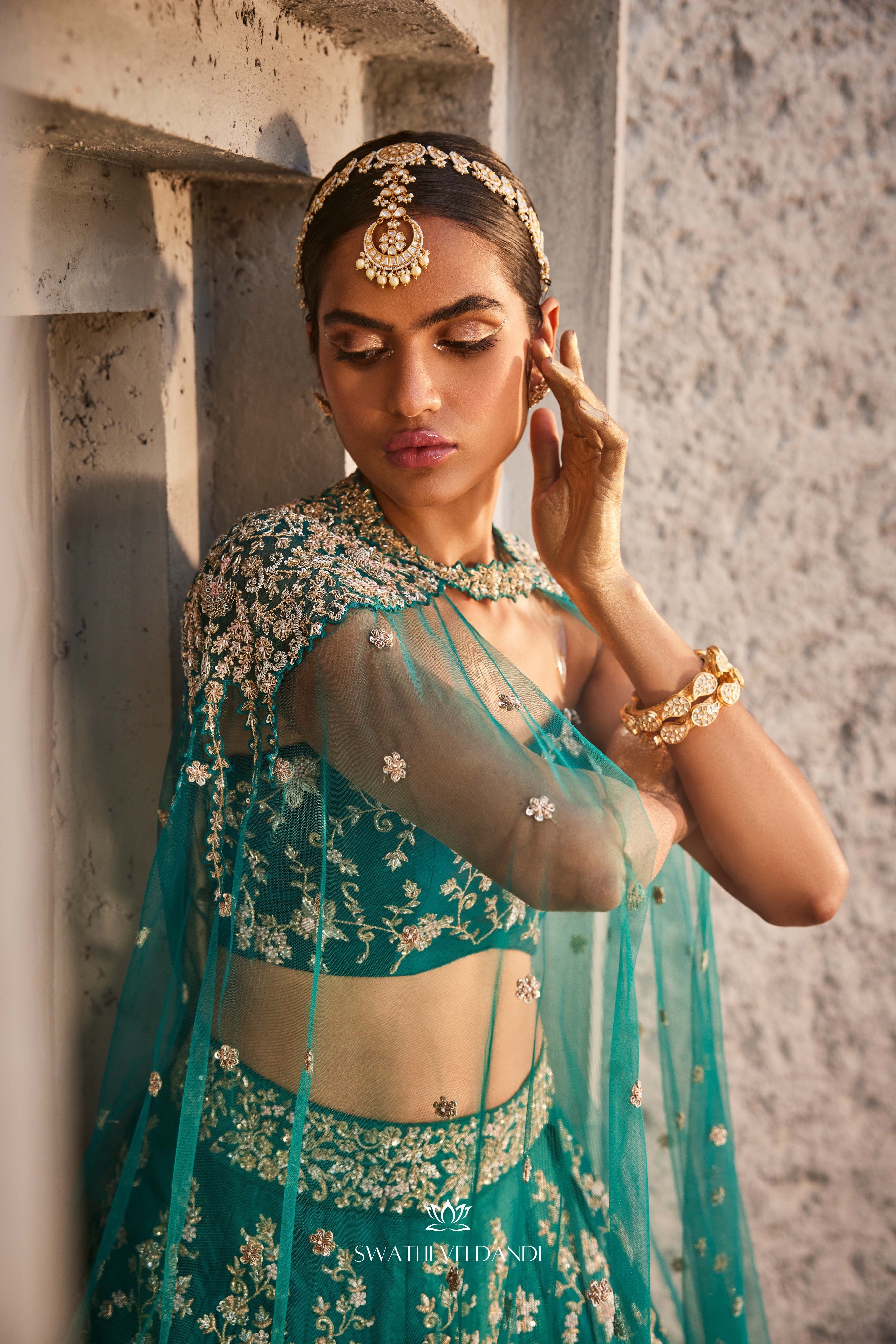Aqua Arora Lehenga Set