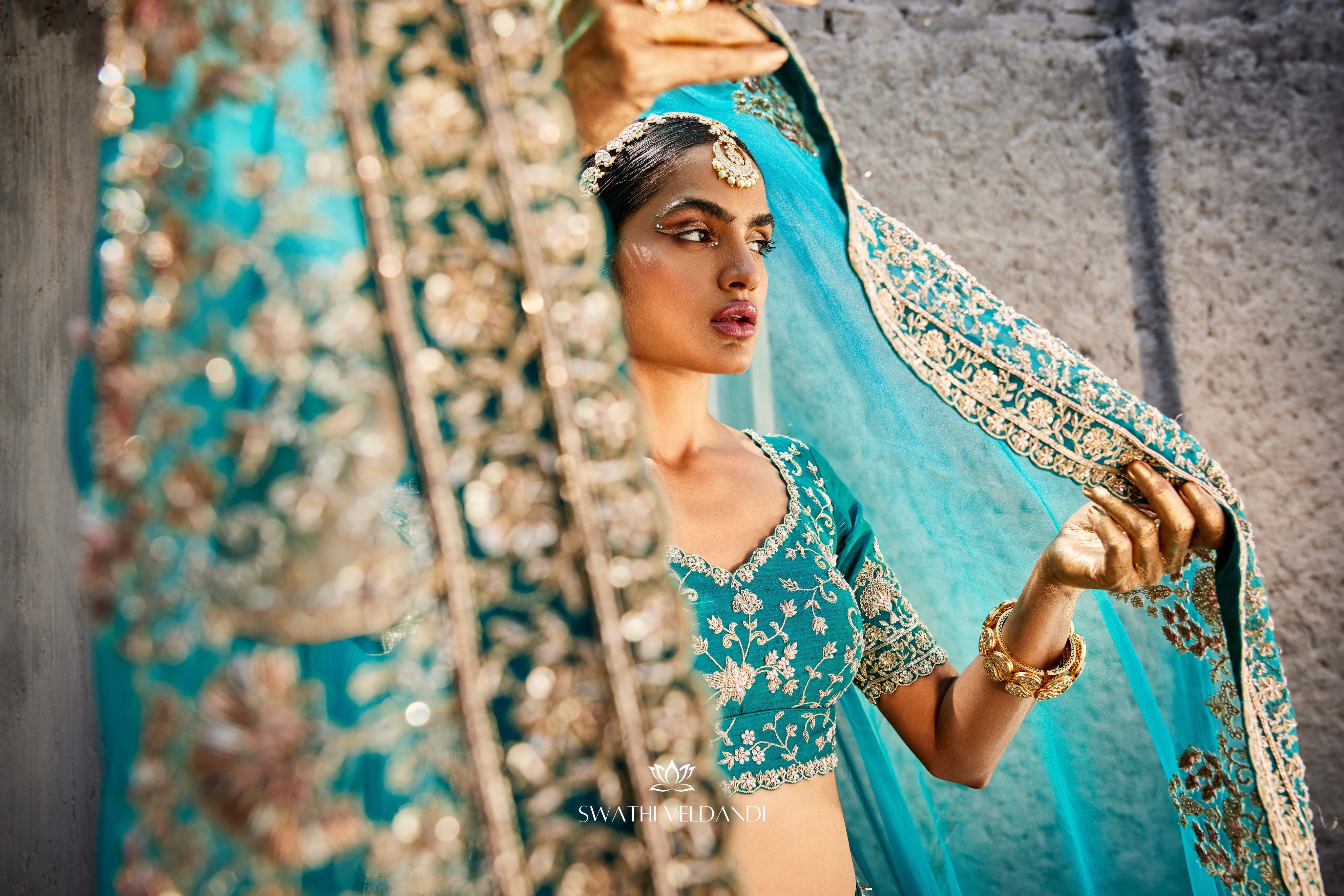 Aqua Arora Lehenga Set