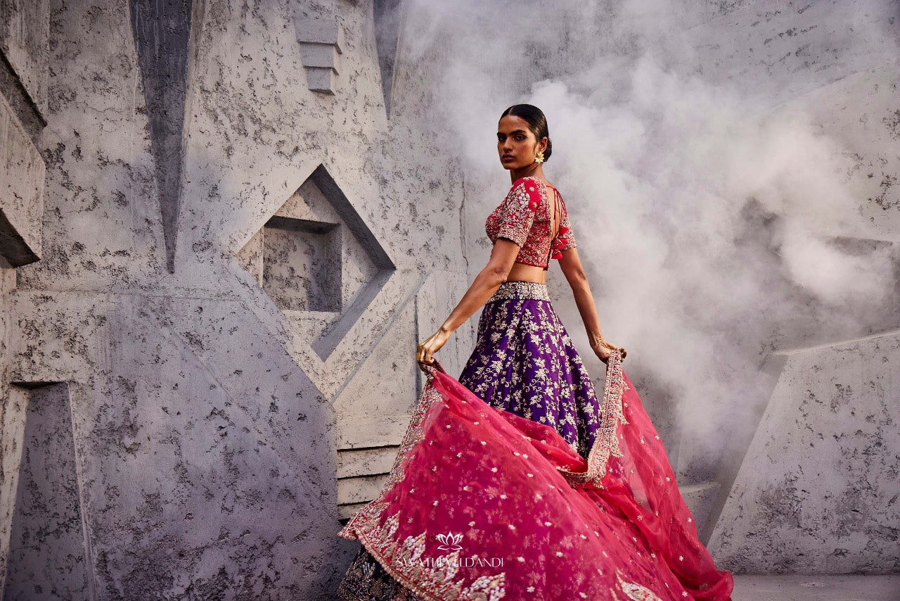 Majestic Mosiac Lehenga Set