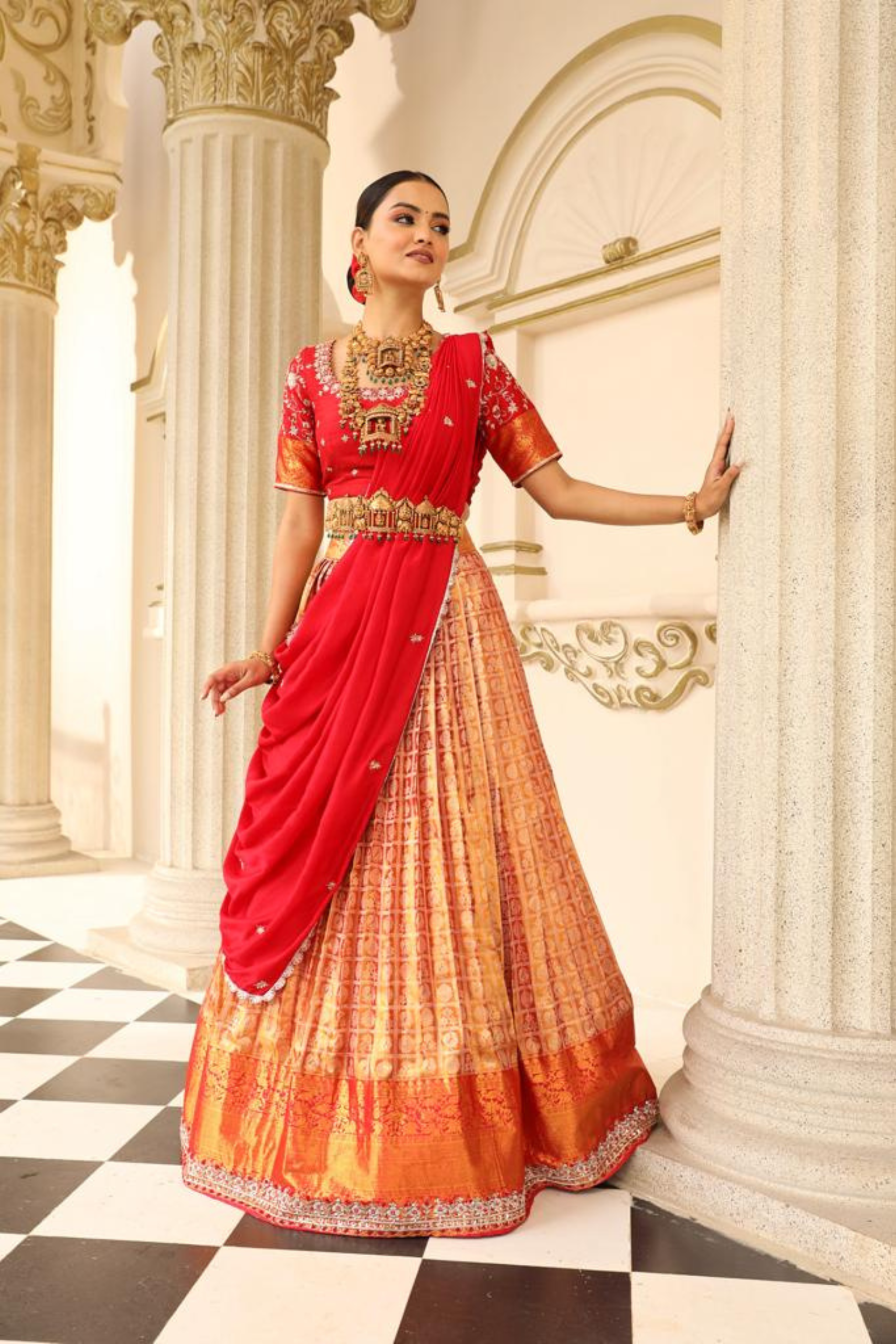 PRECIOUS KANCHI PATTU LEGENGA SET