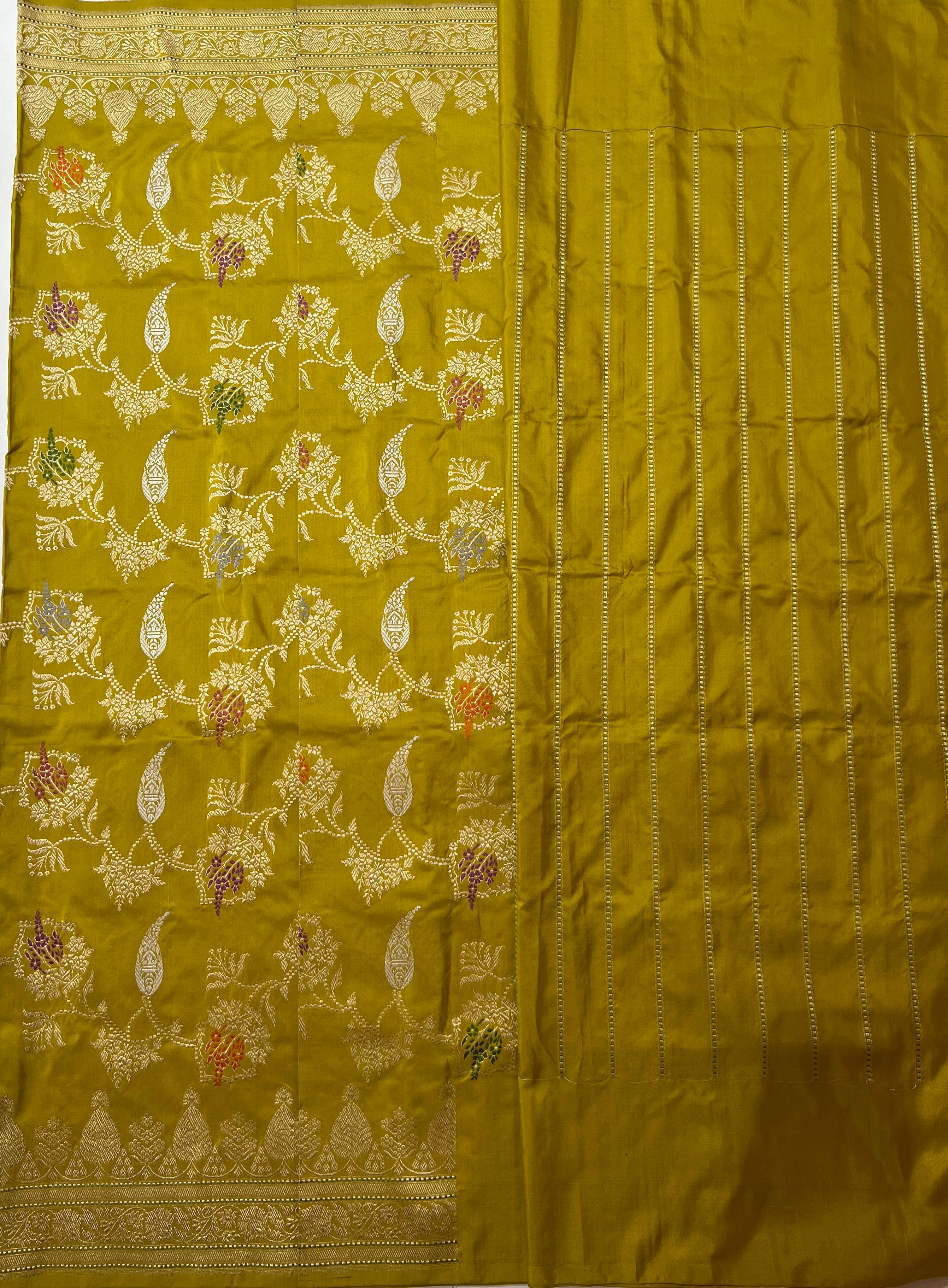 Mehendi Green banarasi Saree