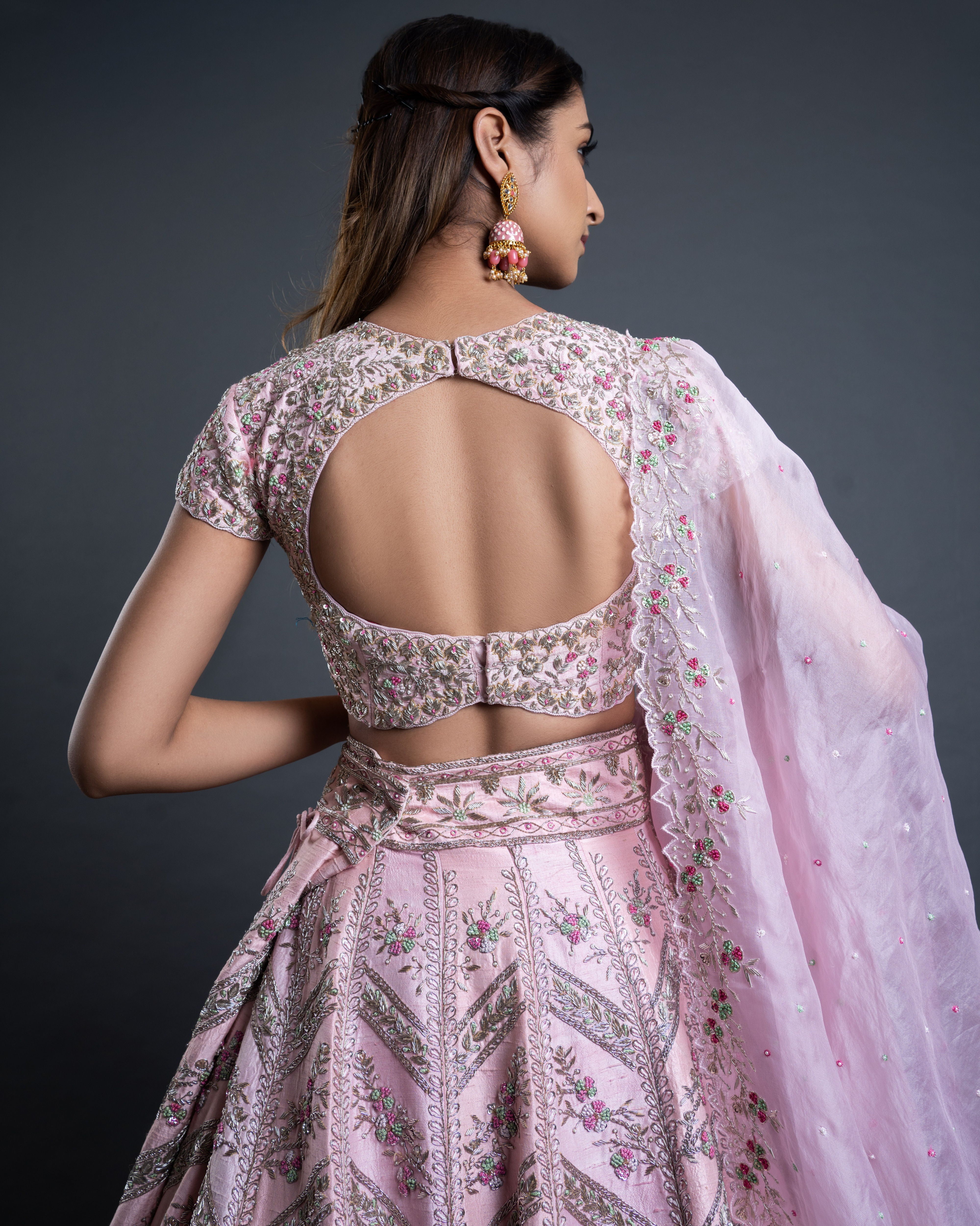 Spectrum Pink Lehenga Set