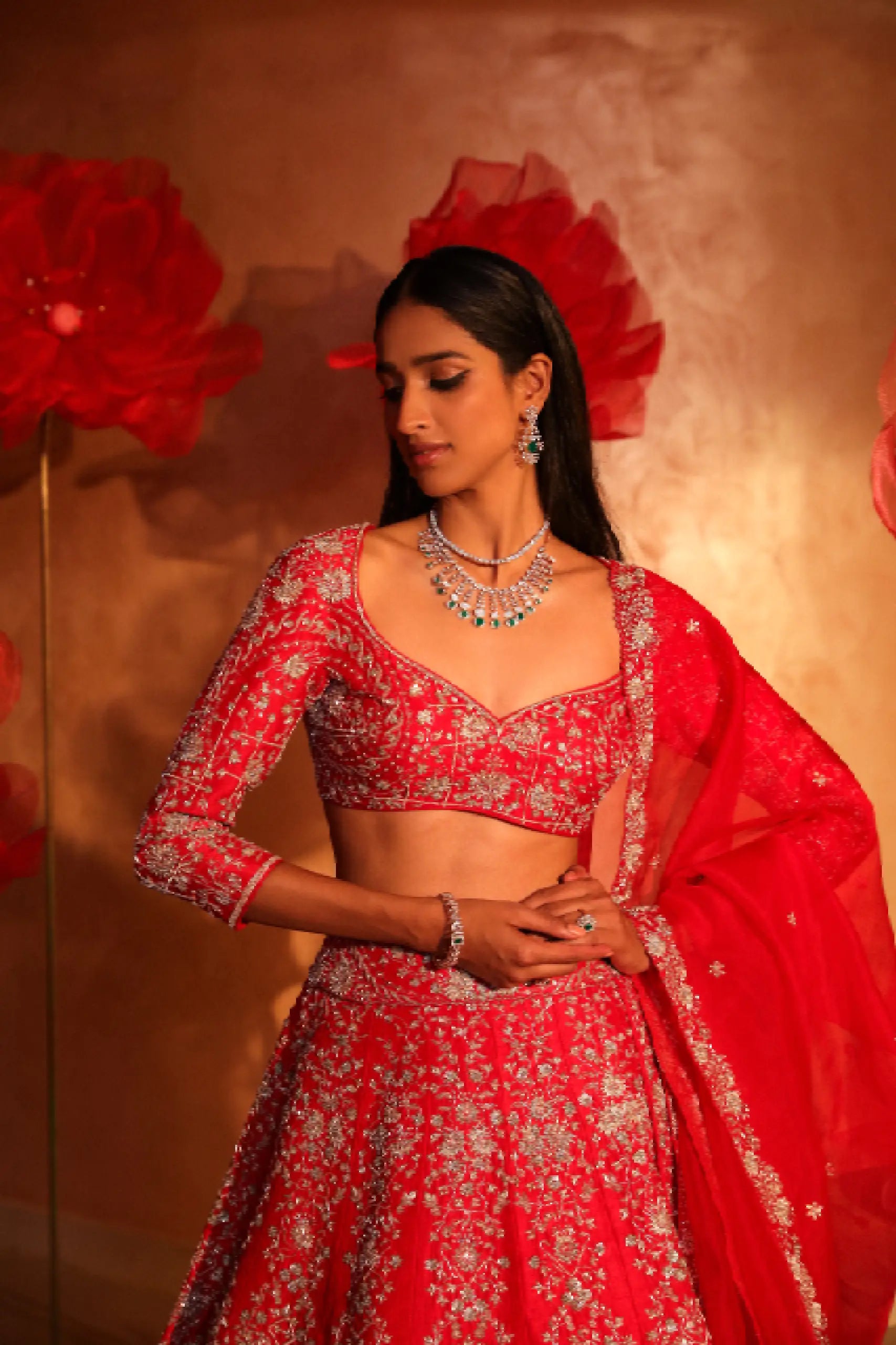 Royal Red Bridal Lehenga Set