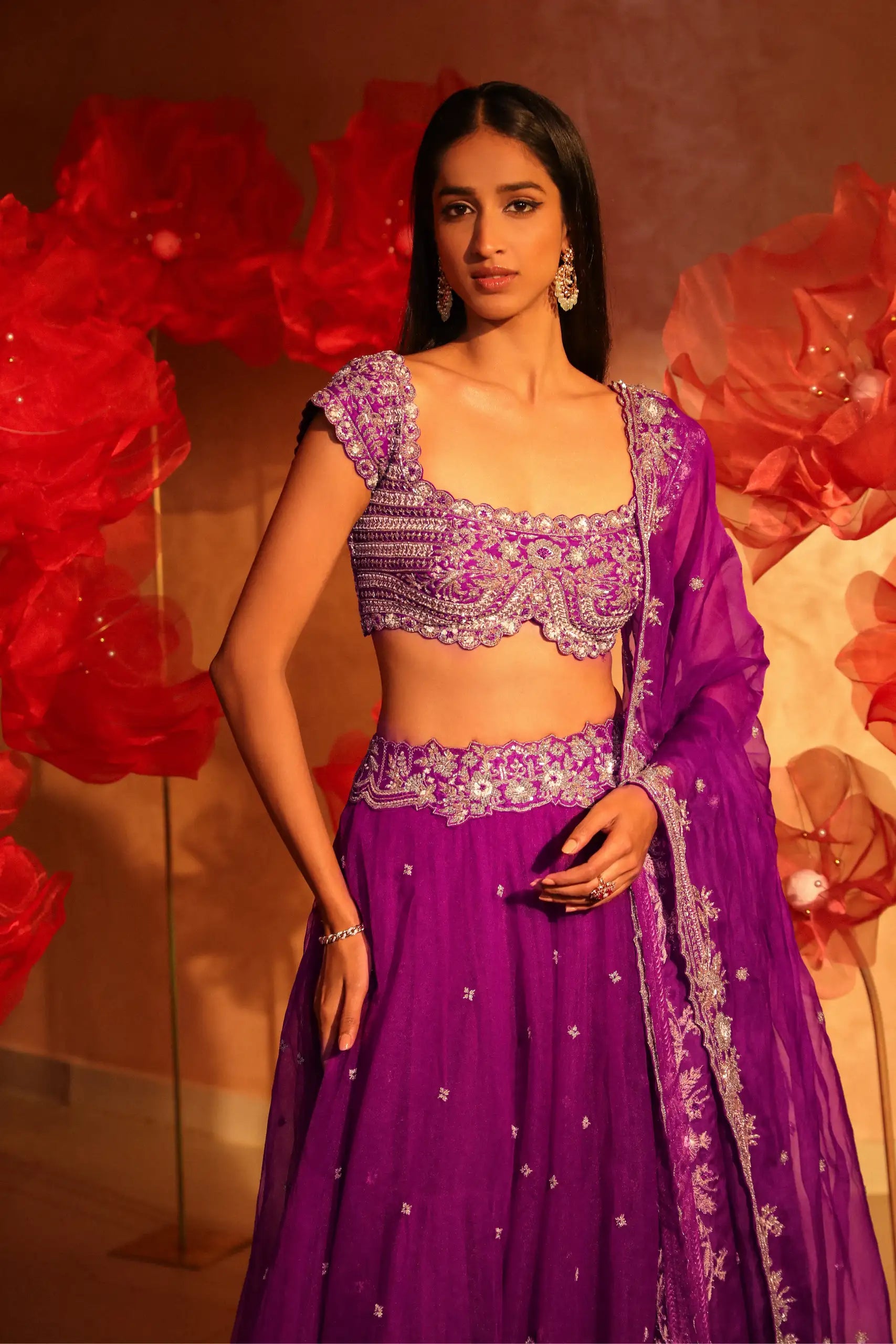 Mighty Purple Lehenga Set 1
