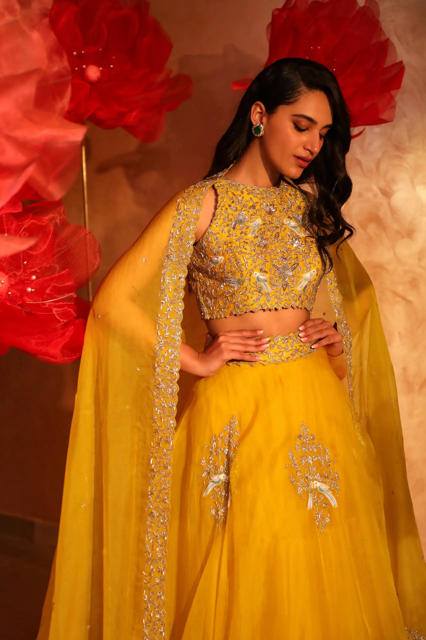 Enchanting Yellow Lehenga Set1