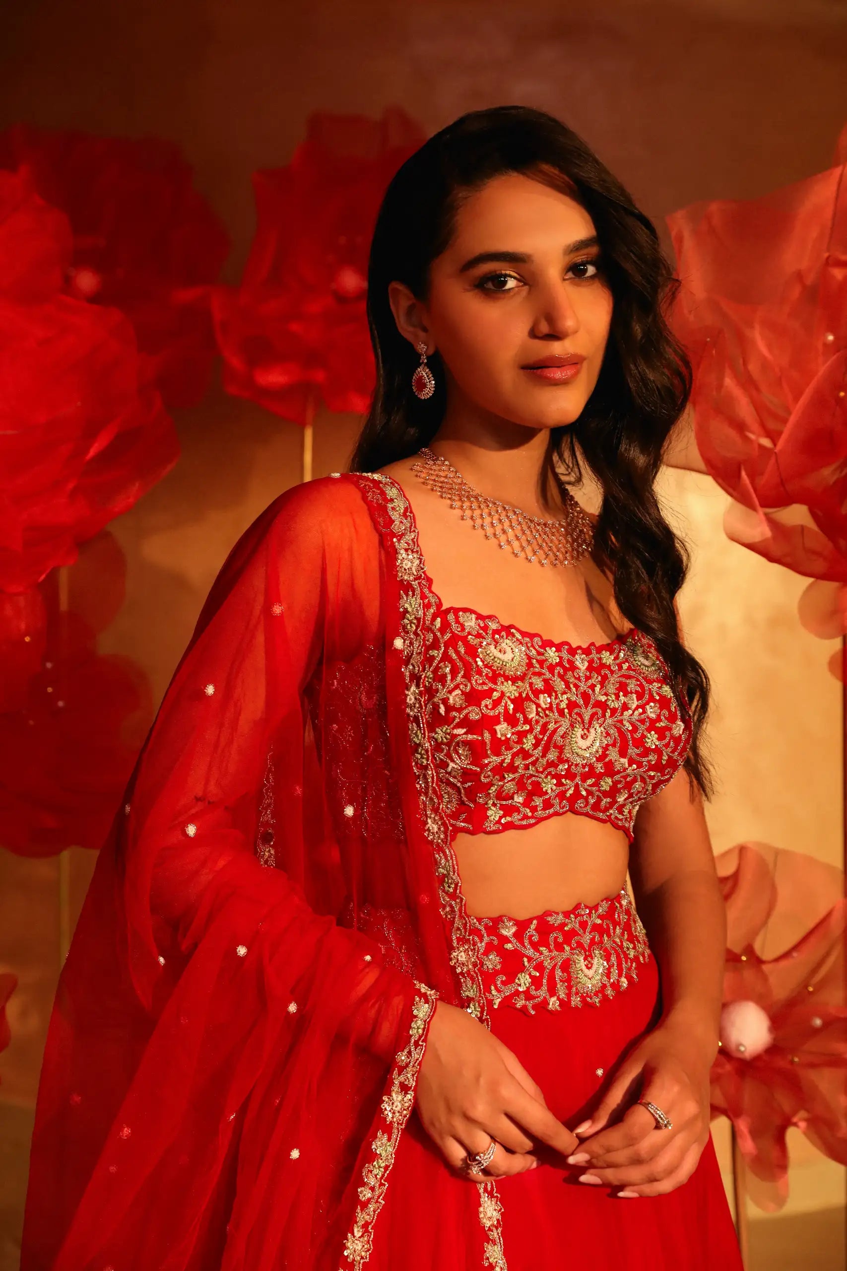 Regal Red Lehenga Set