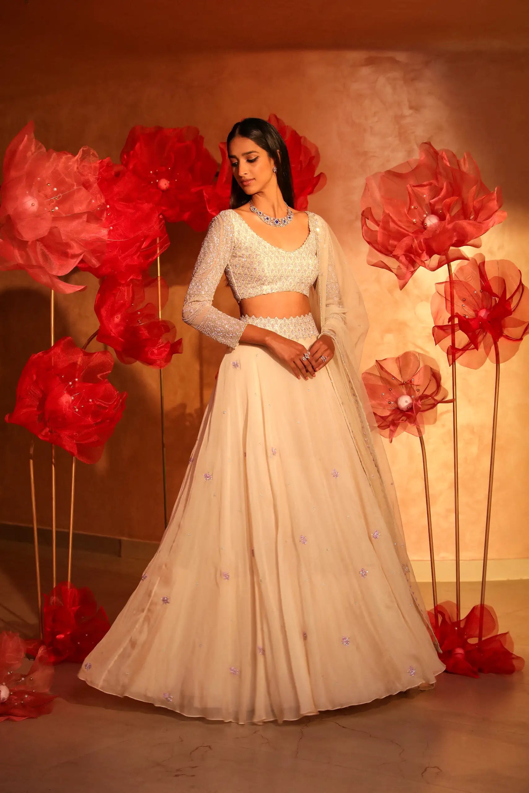 Alluring Ivory Lehenga Set 1
