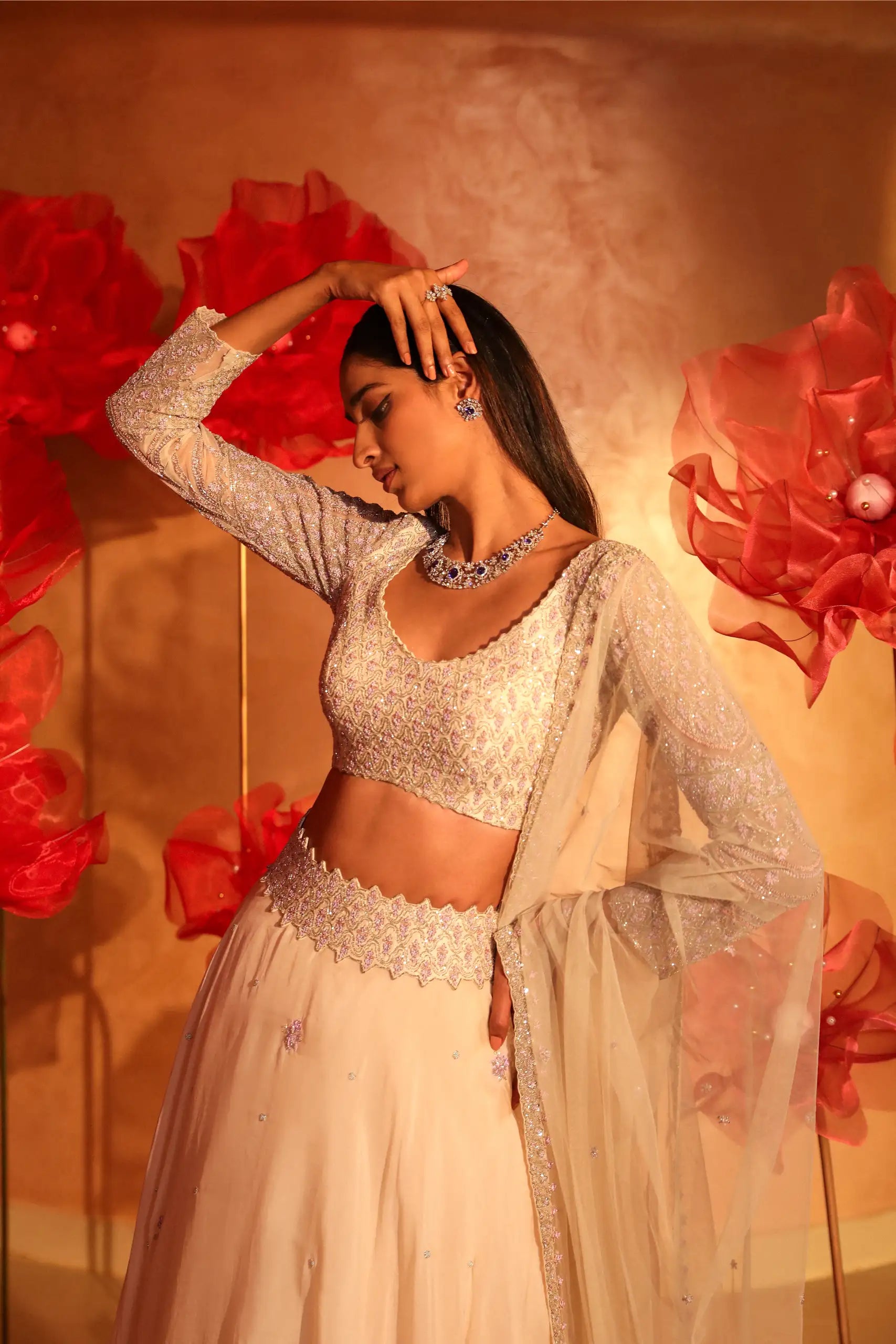 Alluring Ivory Lehenga Set 1
