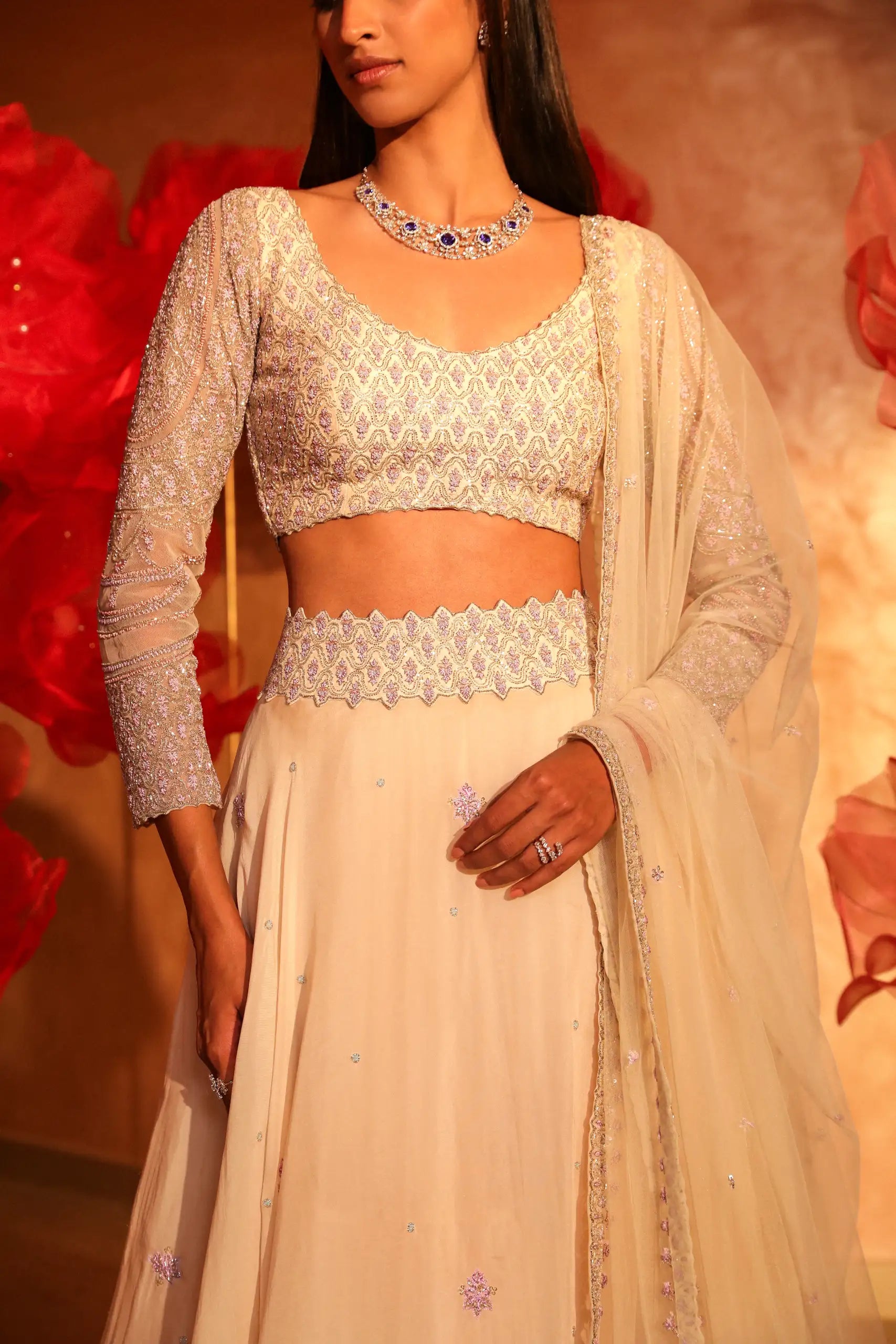 Alluring Ivory Lehenga Set 1