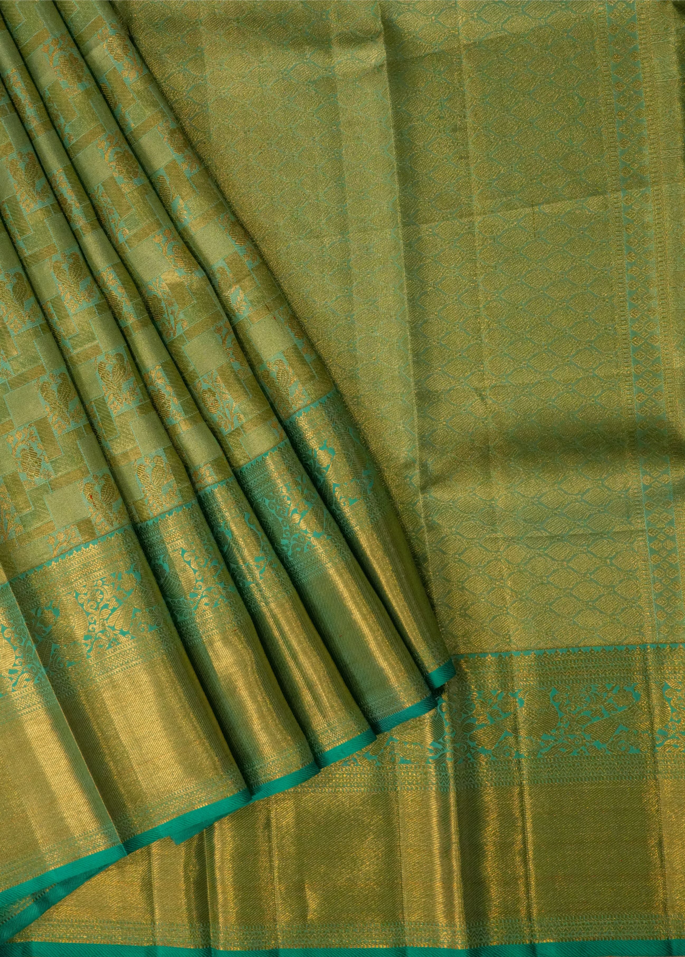 Velona Blue Kanchi Saree