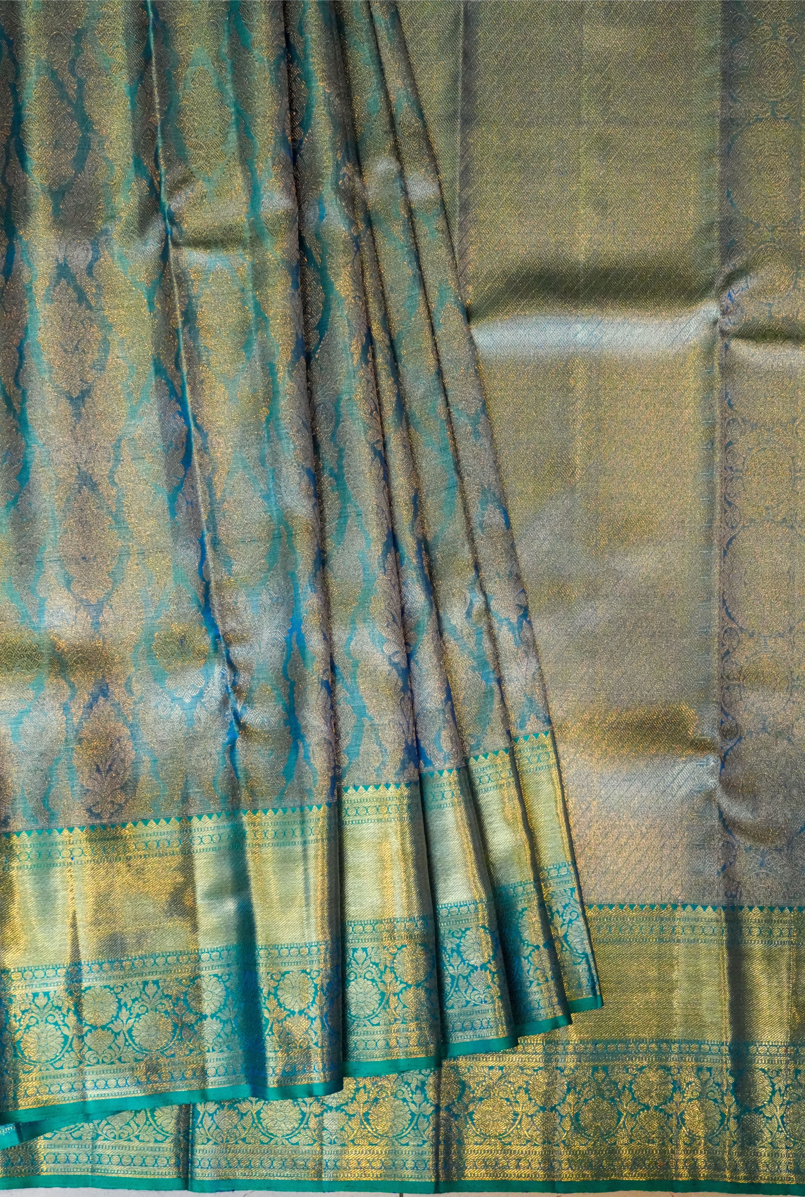 Mayura Blue Kanchi Saree