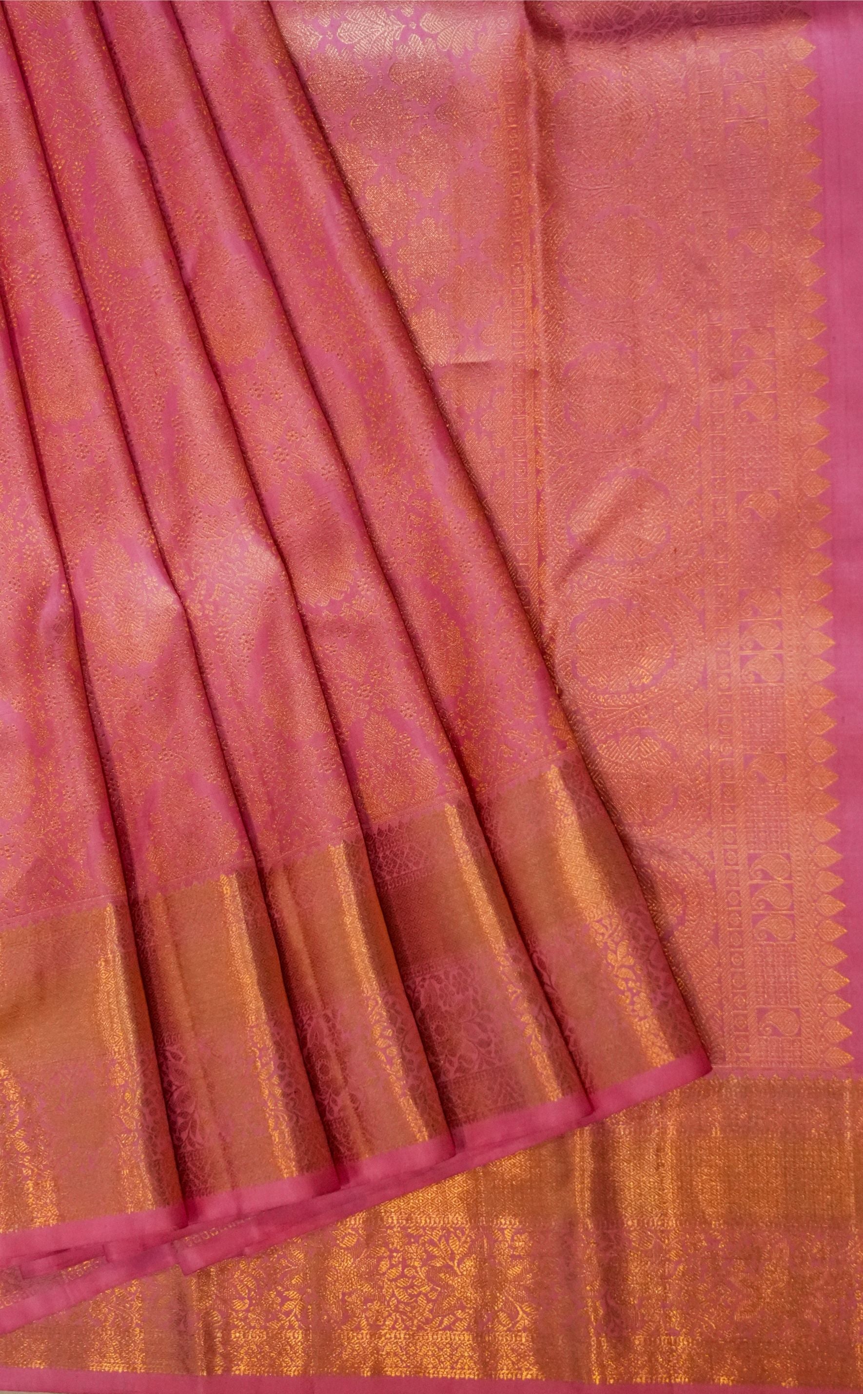 Kamalakshi Pink Kanchi Saree
